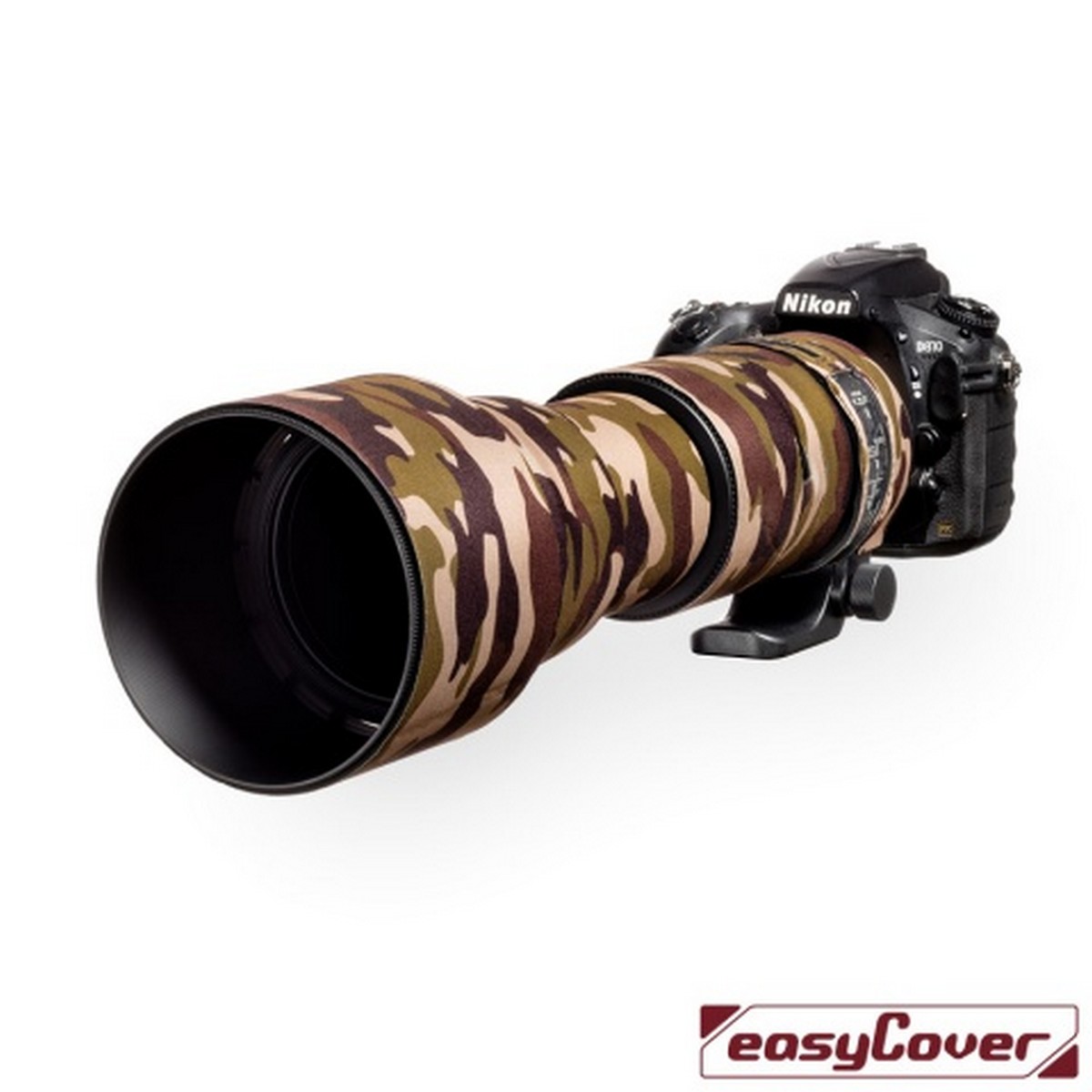 Easycover Lens Oak Objektivschutz für Sigma 150-600 mm 1:5-6,3 DG OS HSM Contemporary Braun Camouflage