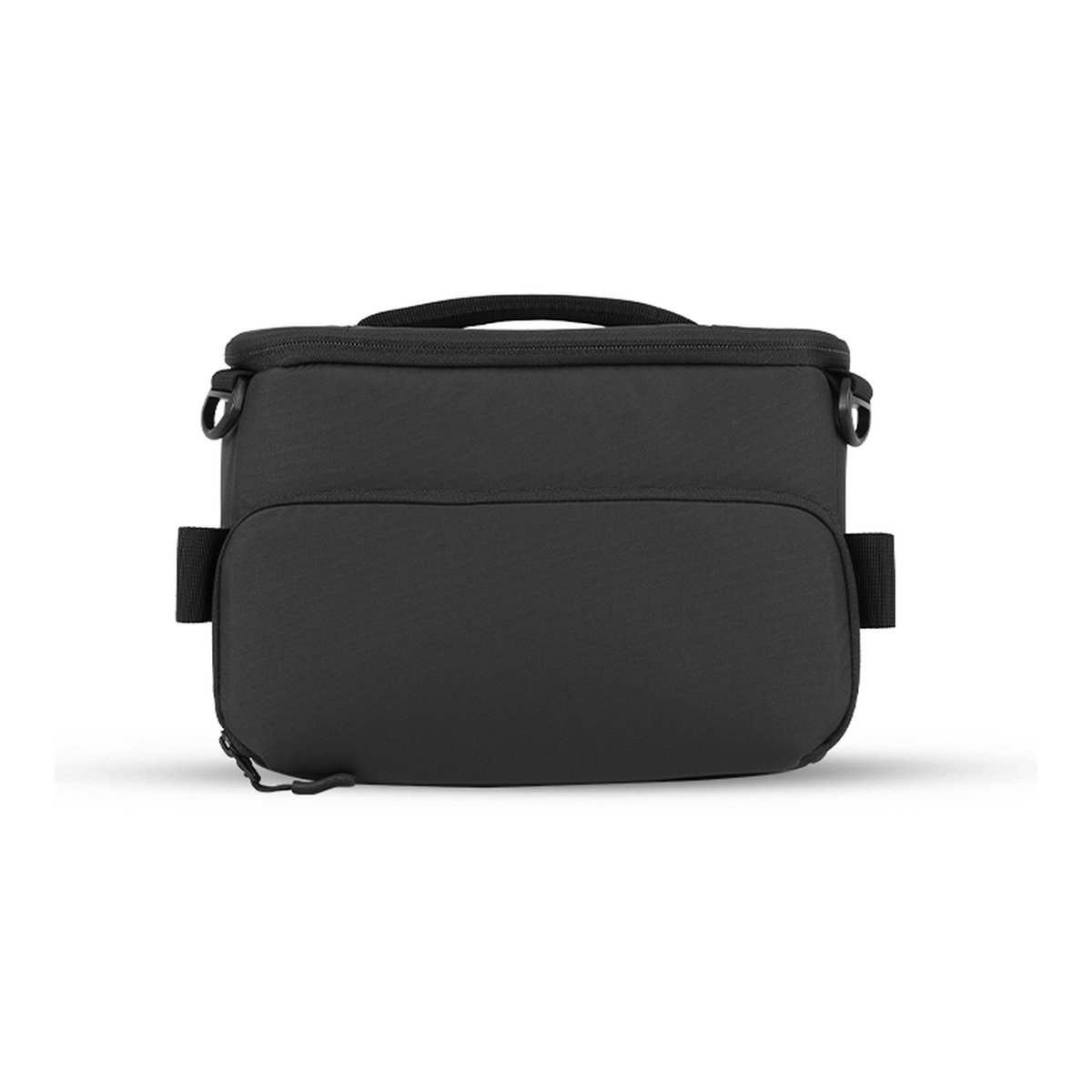 WANDRD Camera Cube Mini+ (31 Liter PRVKE) - Frontansicht einer schwarzen Tasche