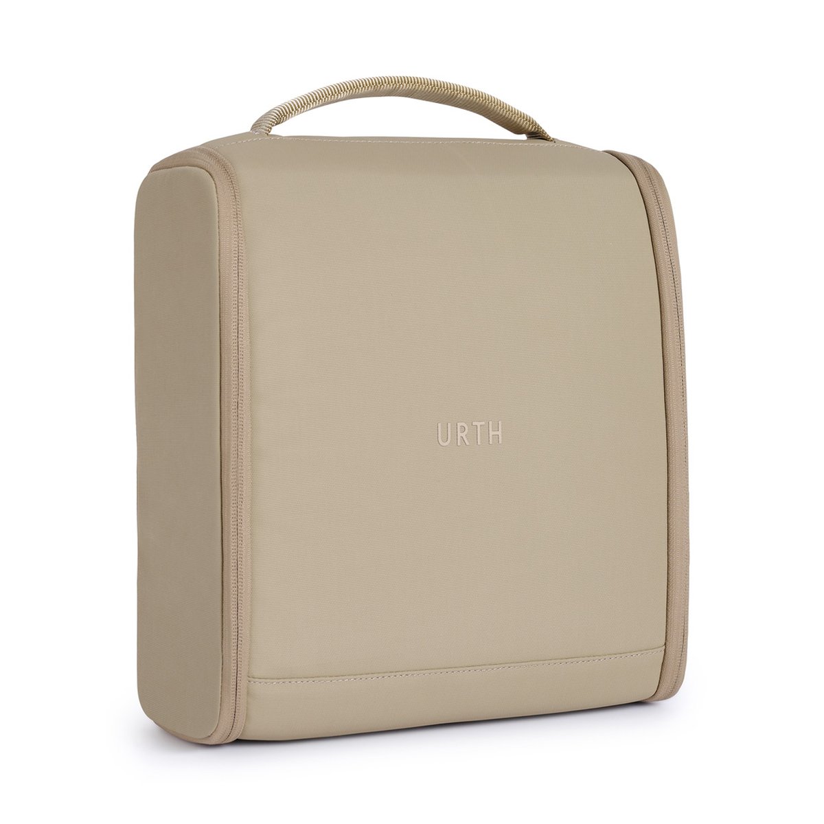 Urth Norite Camera Insert (Beige) - Schräge Frontansicht der beigen URTH Tasche