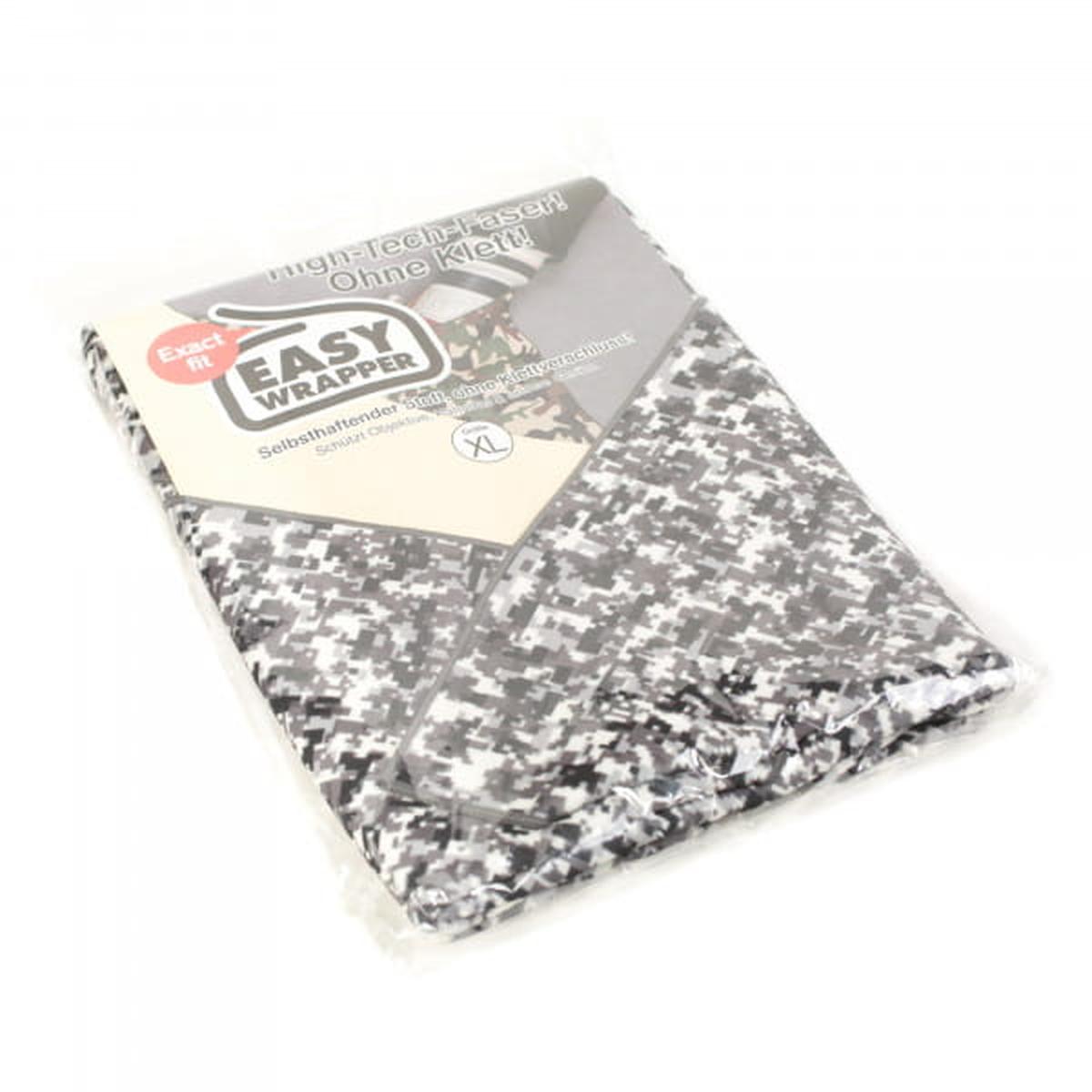 Easy Wrapper selbsthaftendes Einschlagtuch Schwarz / Weiß Camouflage Gr. XL 71 x 71 cm