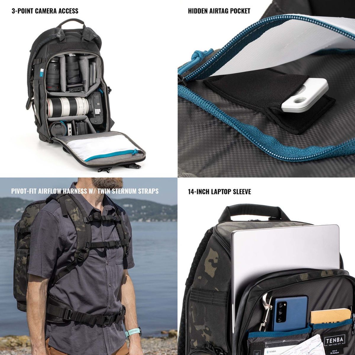 Tenba Axis V2 20L Rucksack Multicam Black