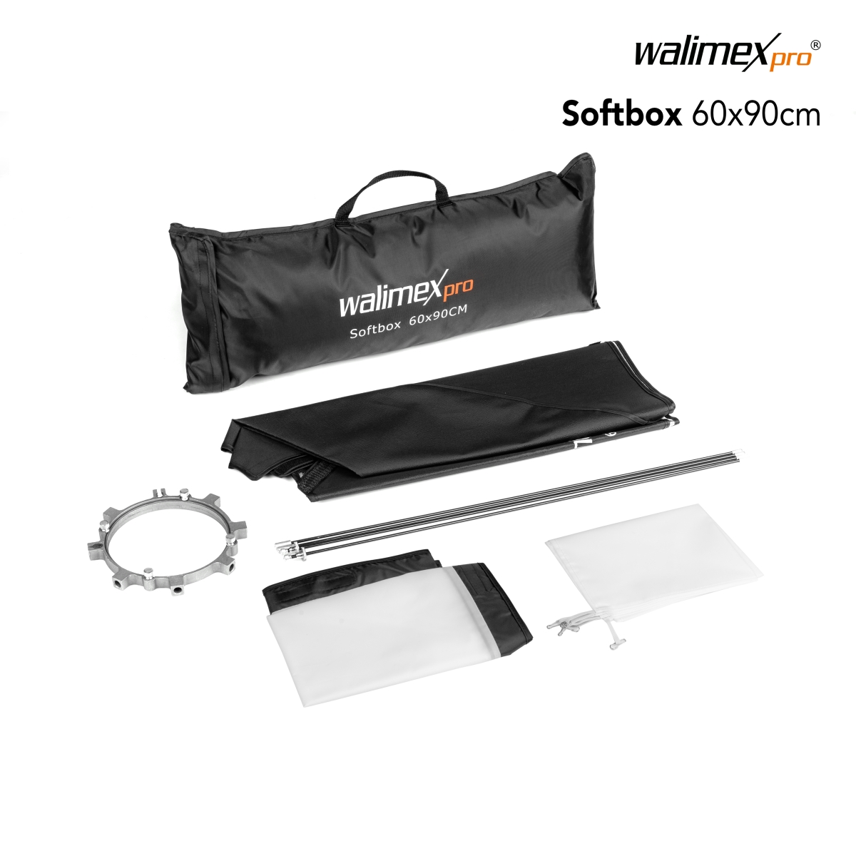 Walimex pro Softbox PLUS 60x80 cm für Elinchrom
