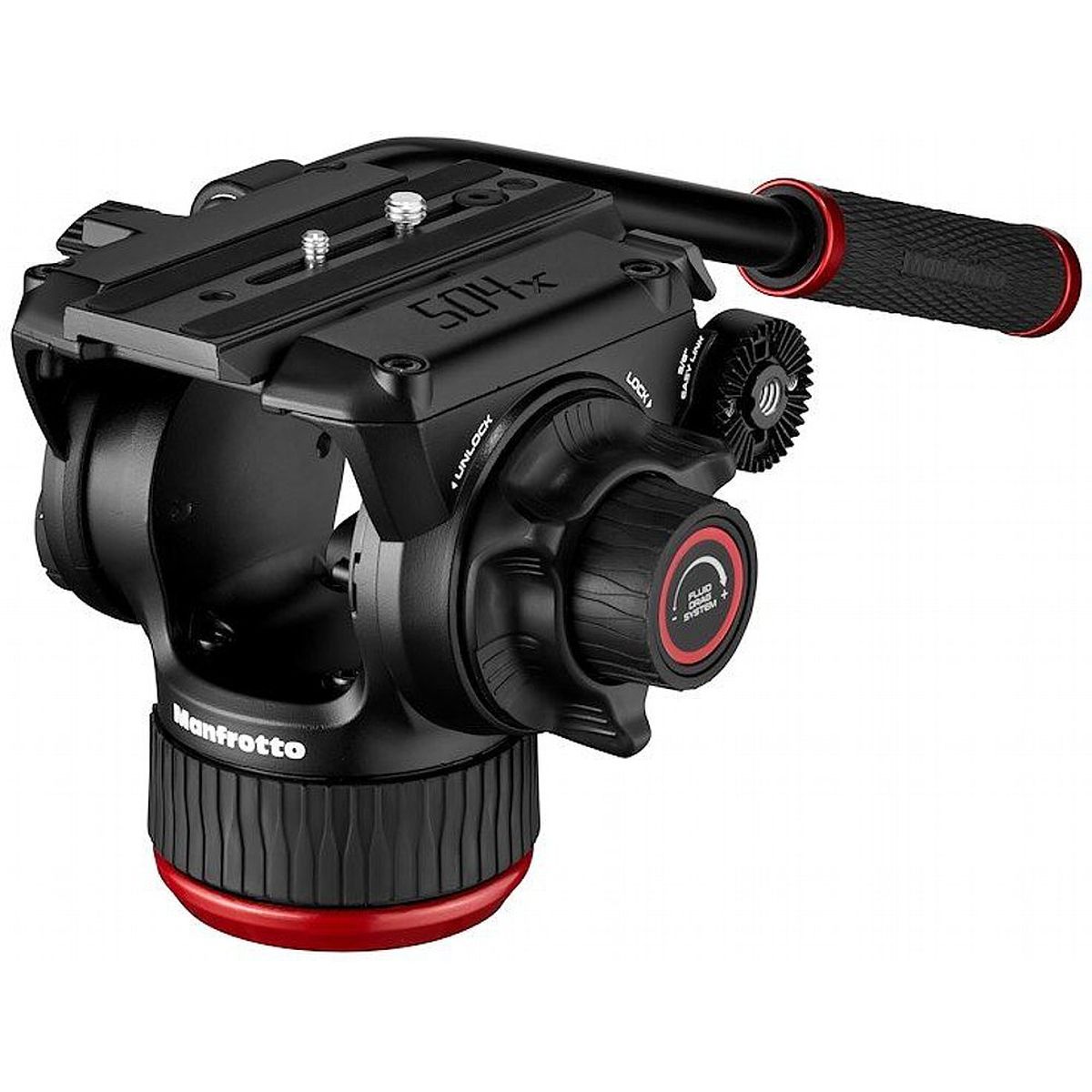 Manfrotto MVK504XTWINFA Fluid-Videokopf 504X mit Stativ 645 Fast Twin Alu