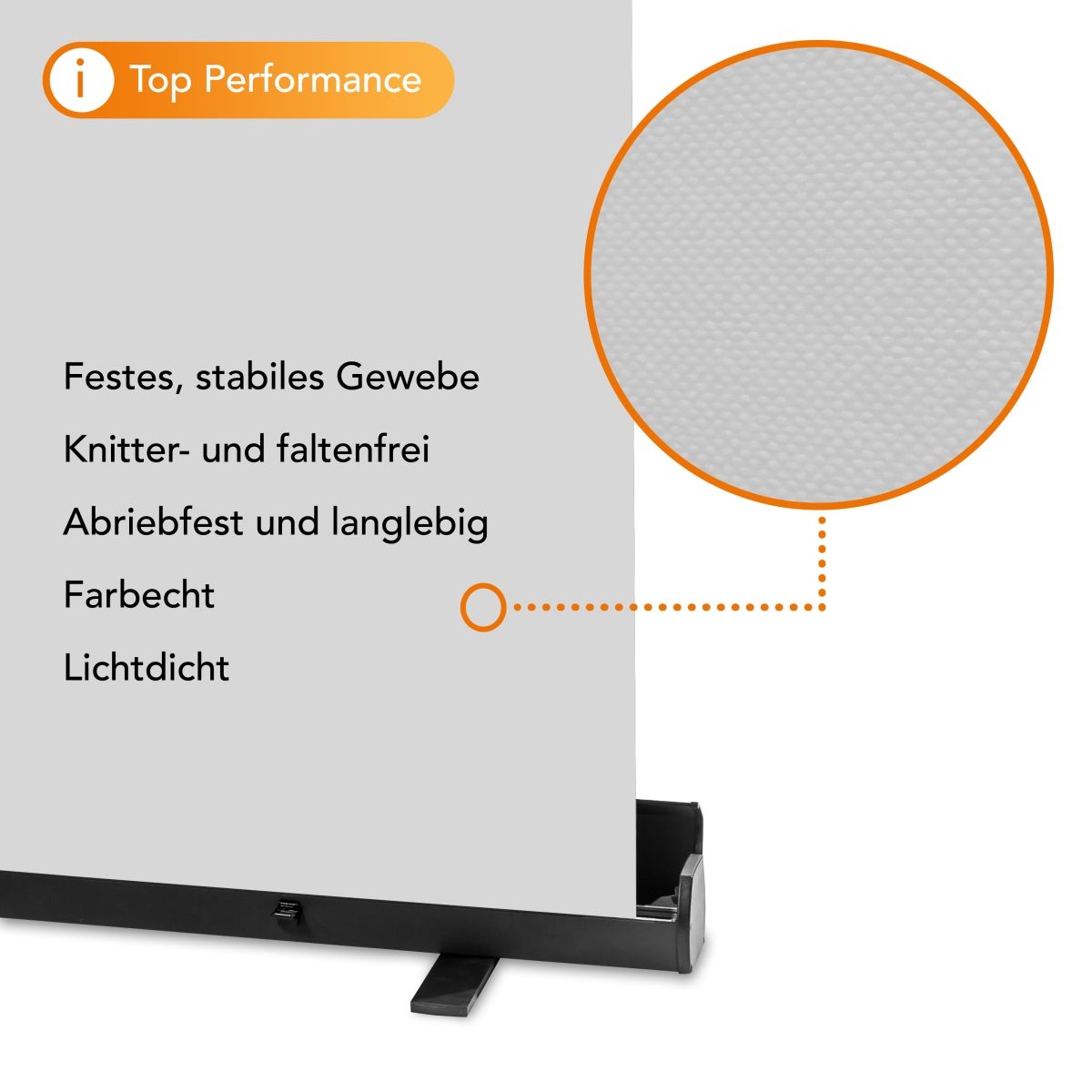 Walimex pro Roll-up Panel Hintergrund grau 210x220