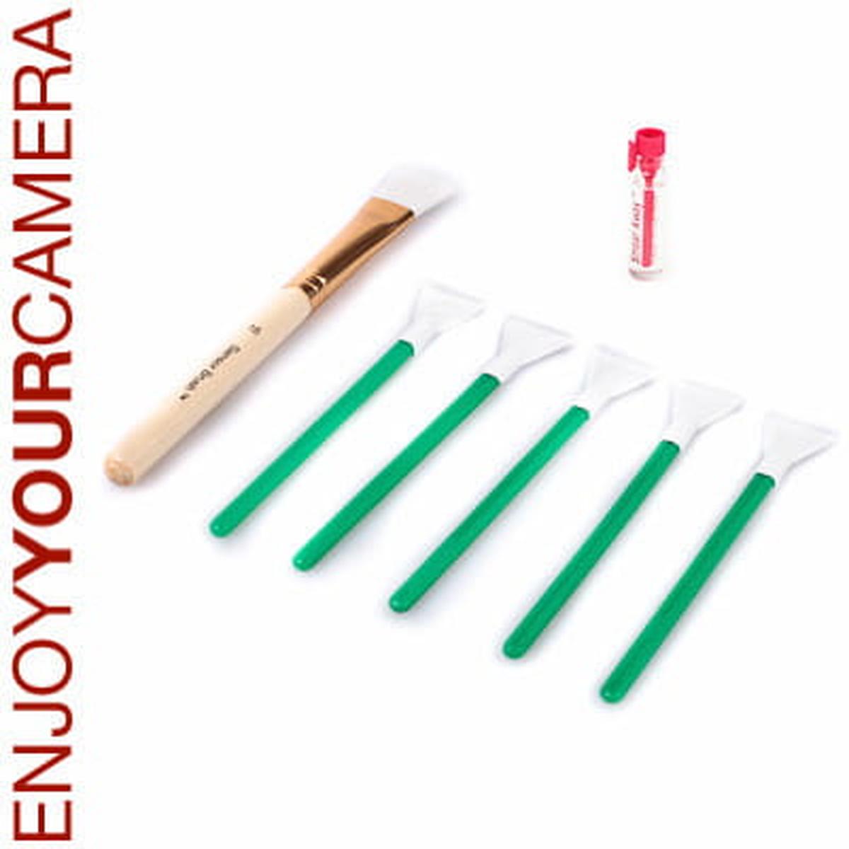 VisibleDust EZ Plus Mini-Kit 1.0 - 1ml Smear Away + Sensor Brush + 5x VSwab Sensor Cleaning Swab grü
