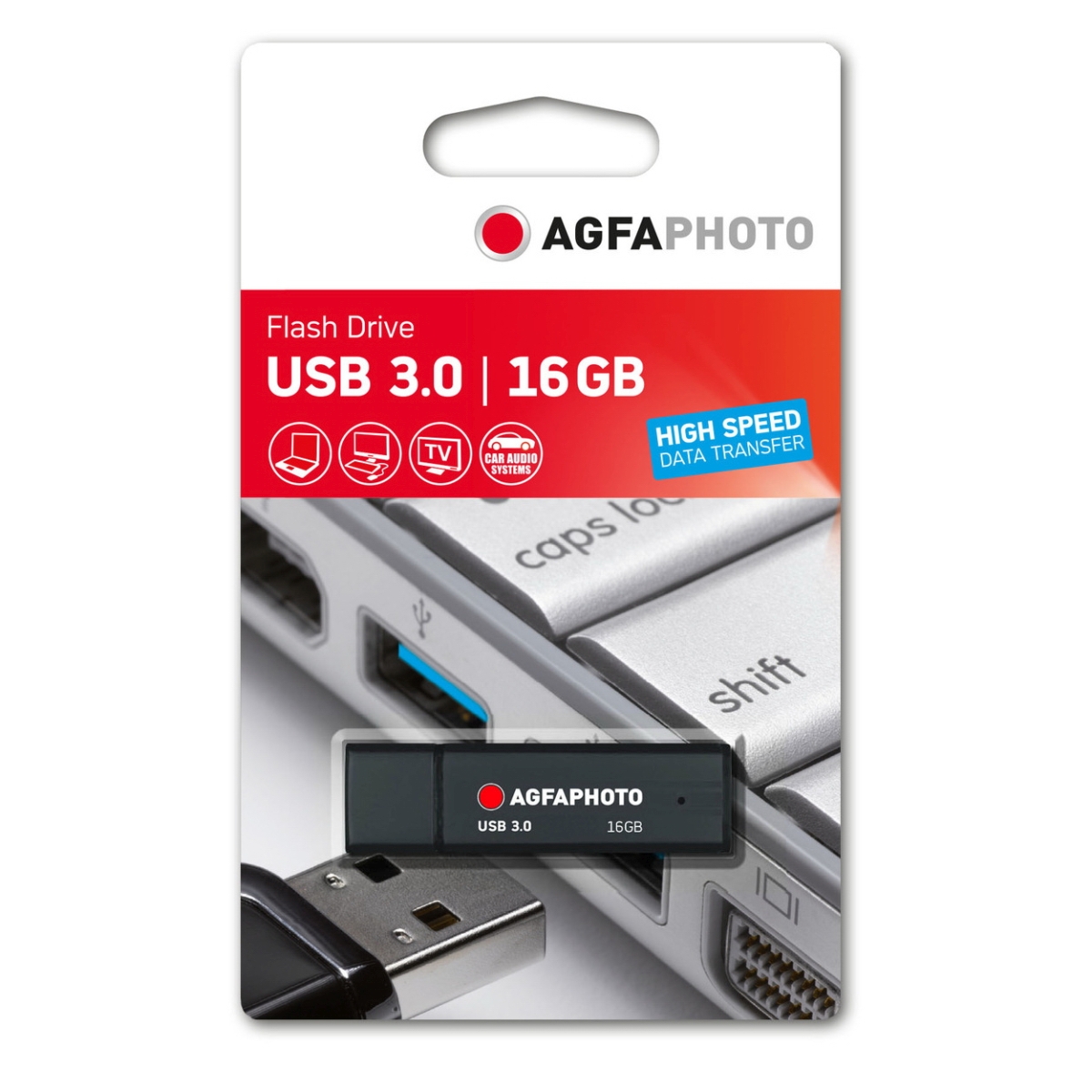 AgfaPhoto USB-Stick 16 GB USB 3.0 Schwarz