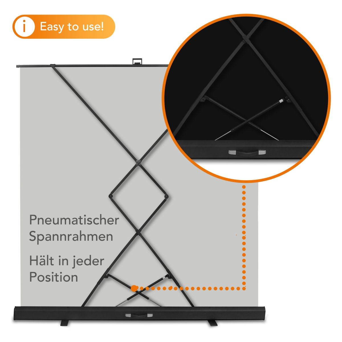 Walimex pro Roll-up Panel Hintergrund grau 210x220