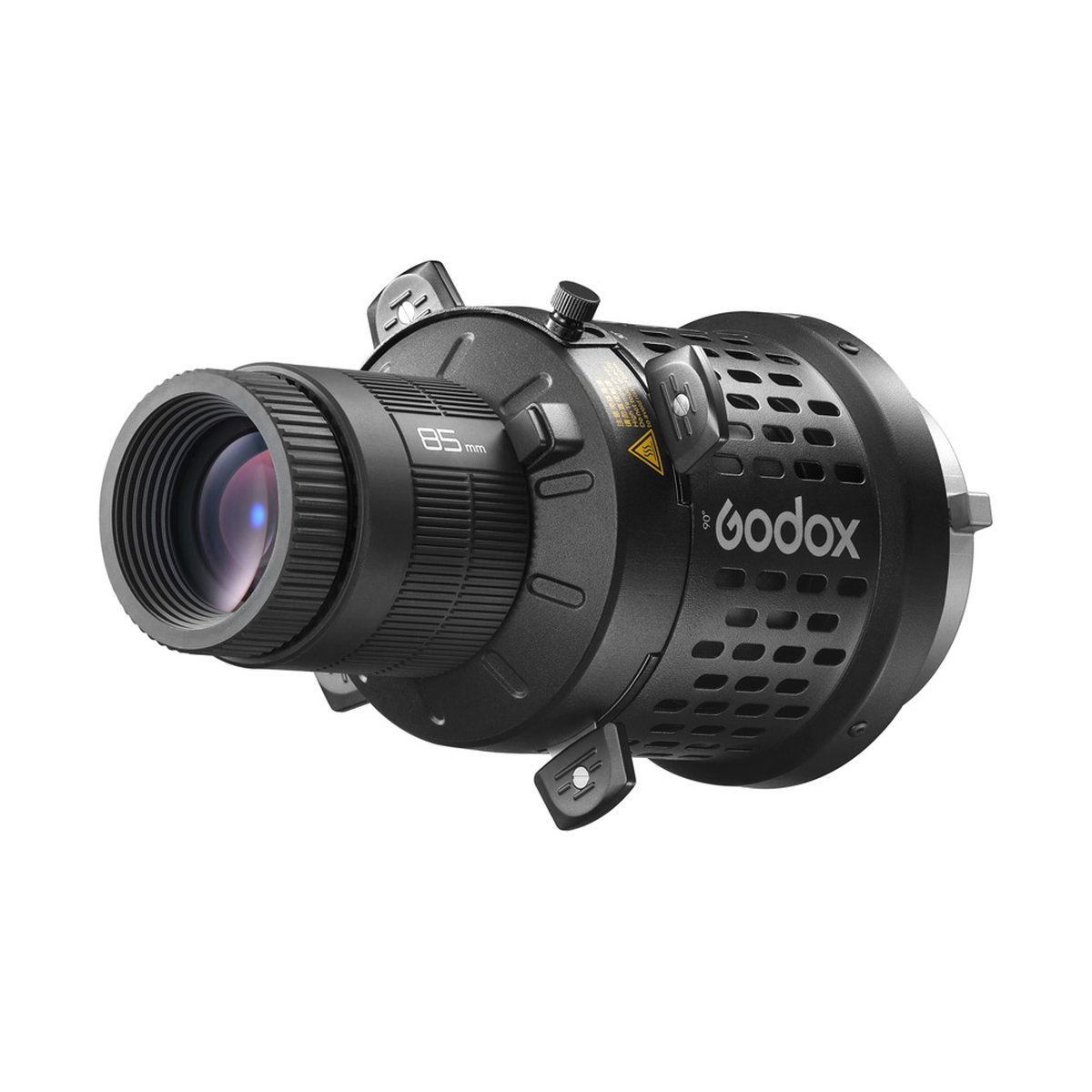 Godox Bowens Mount LED Light Projection Attachment - Godox Projektionsaufsatz 85mm, 3/4-Ansicht