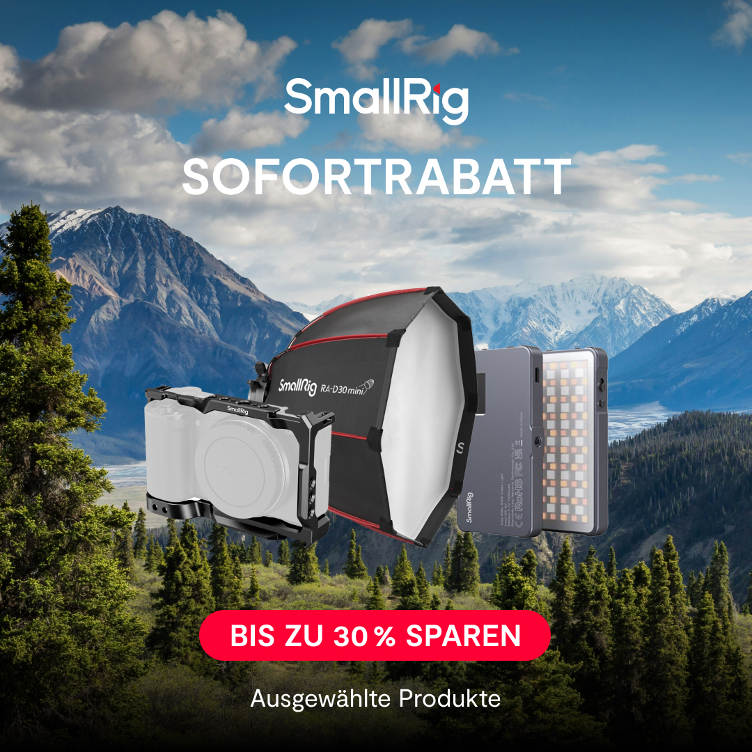 SmallRig Rabatt Aktion 2026 mit bis zu 30 % Sofortrabatt auf ausgewähltes Kamera- und Videozubehör