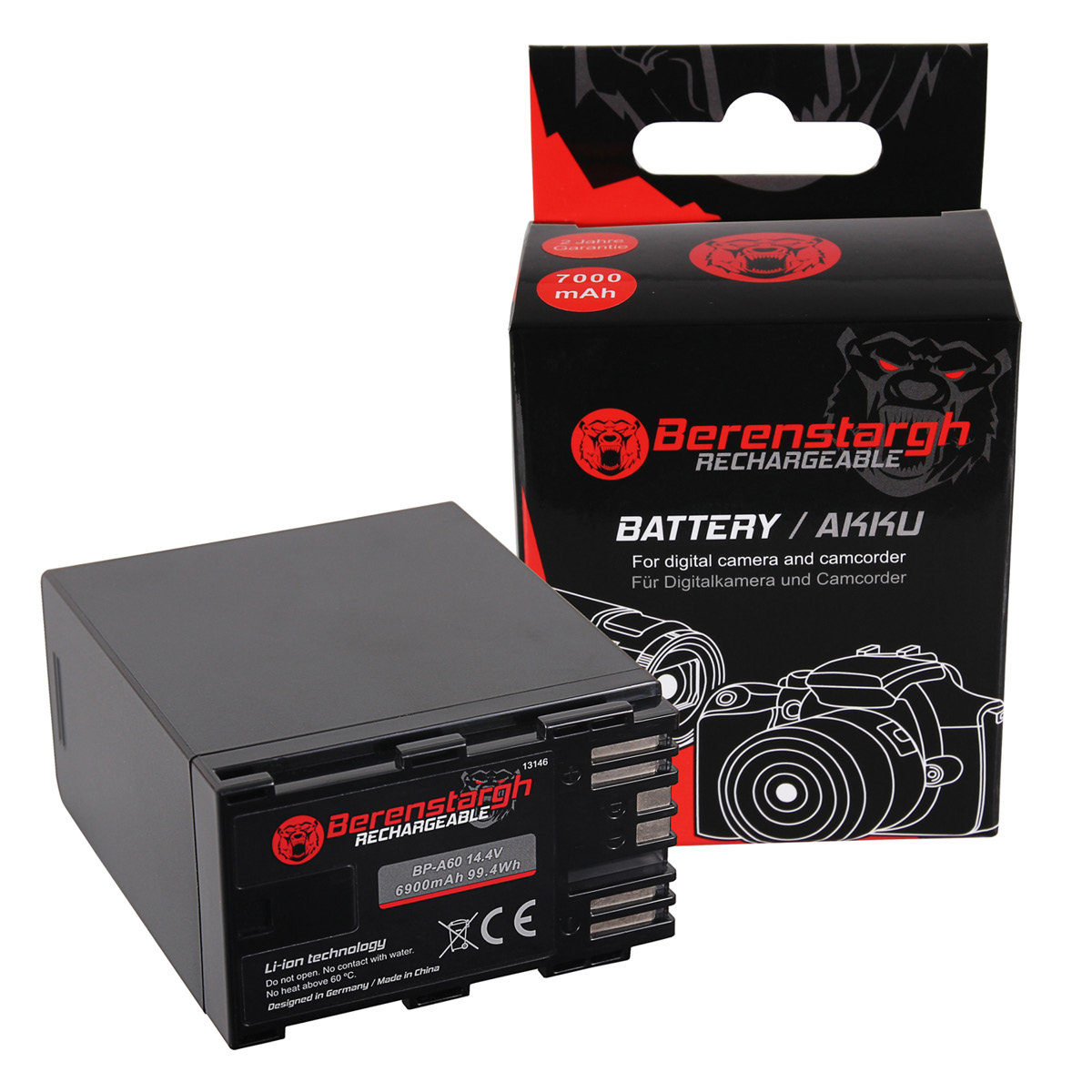 Berenstargh Akku Typ Canon BP-A60 Berenstargh Akku Typ Canon BP-A60