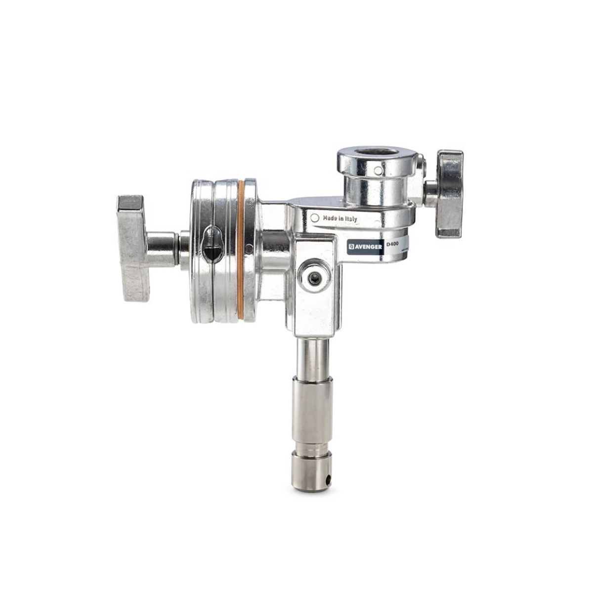 Avenger Jumbo-Griffkopf 4,5 '', Silber mit Stud & Receiver