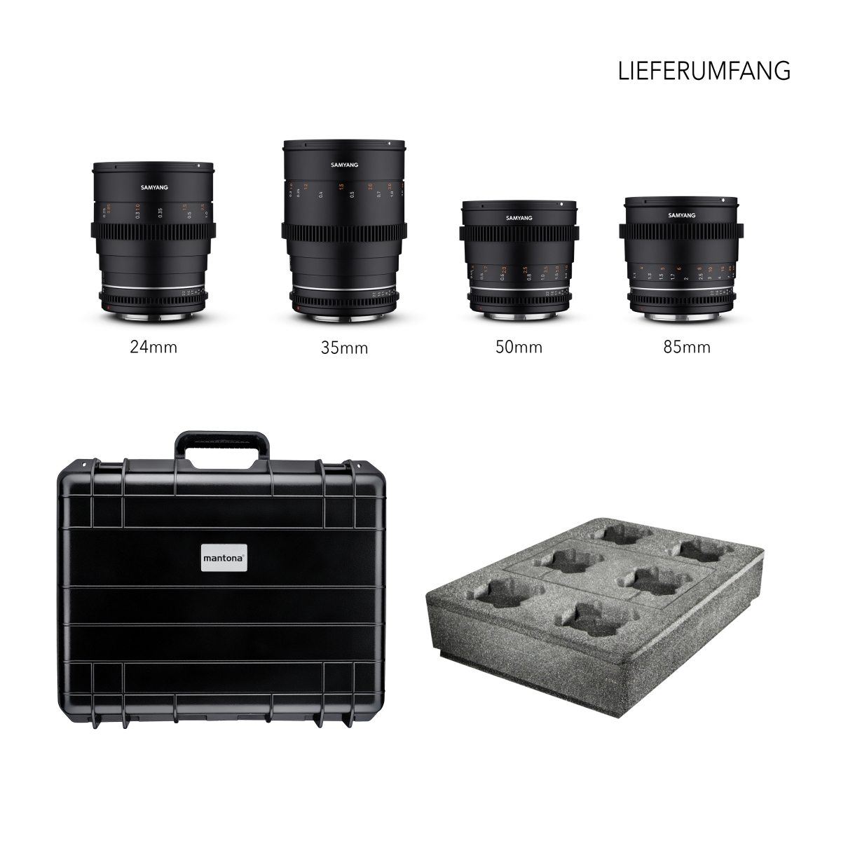 Samyang VDSLR MK2 Kofferset Canon EF Samyang VDSLR MK2 Kofferset Canon EF