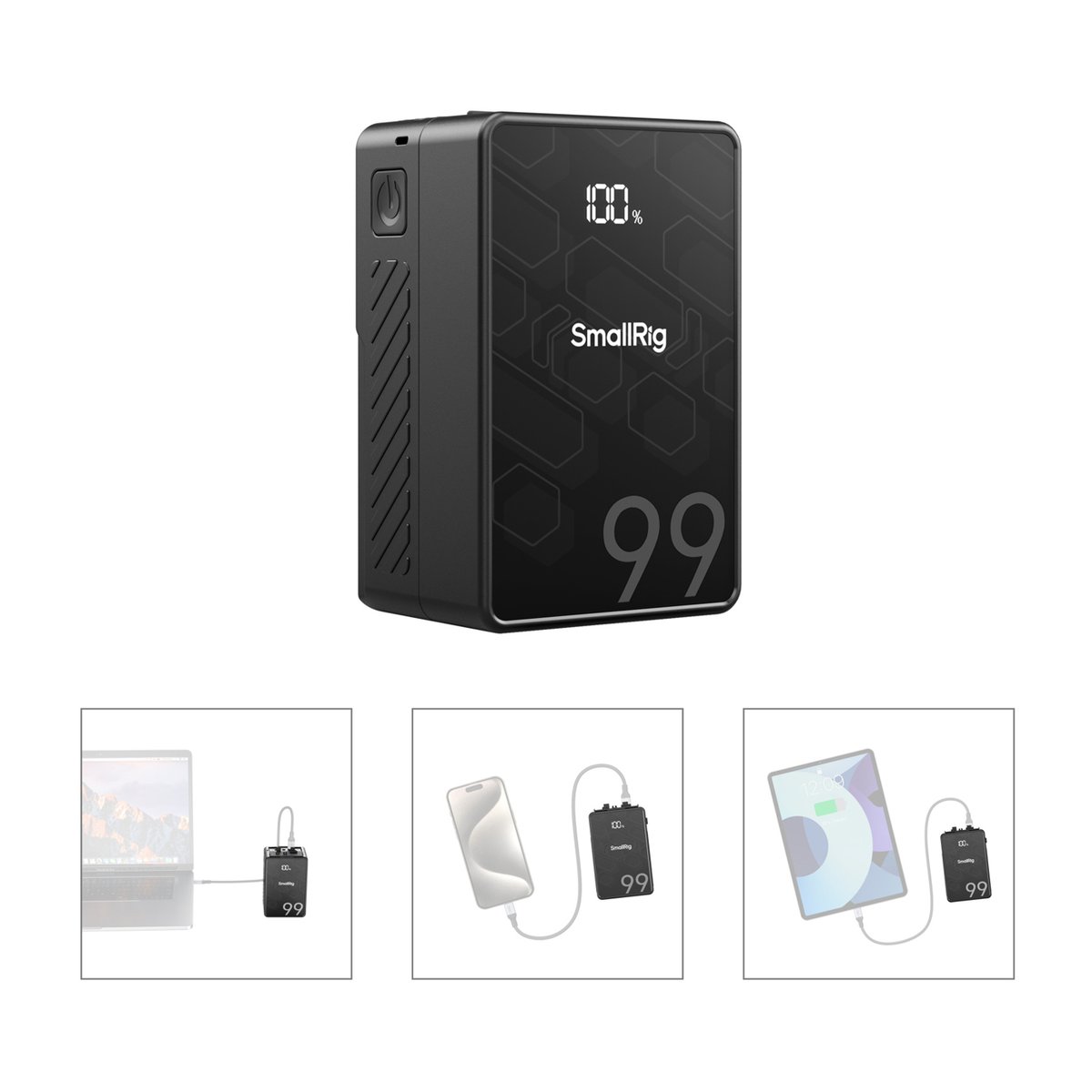 SmallRig 4608 VB99 SE mini V-Mount Akku - SmallRig Powerbank: Produktdarstellung und Anwendungsbeispiele zum Laden von Laptop, Smartphone, Tablet. SmallRig 4608 VB99 SE mini V-Mount Akku - SmallRig Powerbank: Produktdarstellung und Anwendungsbeispiele zum Laden von Laptop, Smartphone, Tablet.