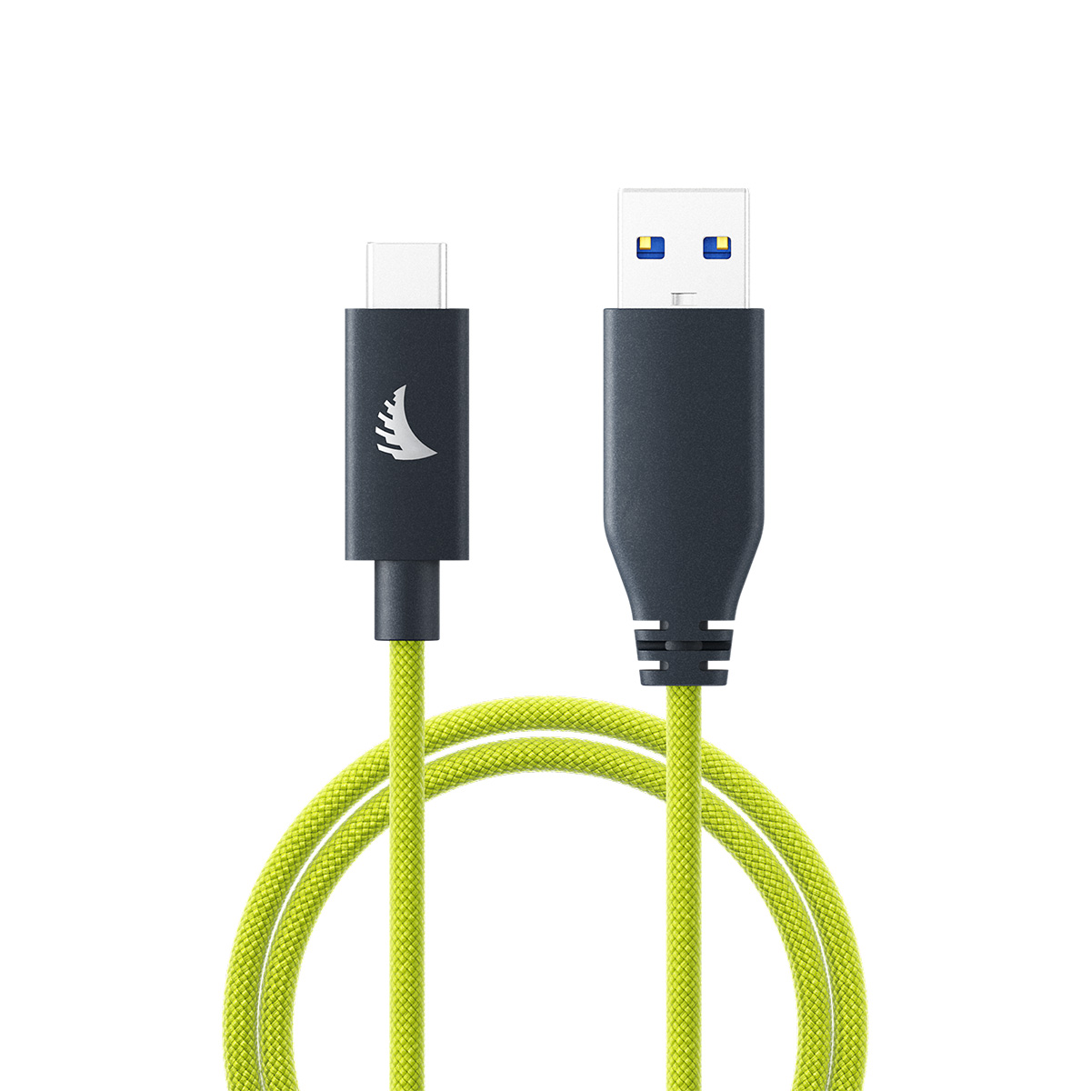 Angelbird USB-A zu USB-C 3.2 Solid Flex Kabel Lime 32 cm
