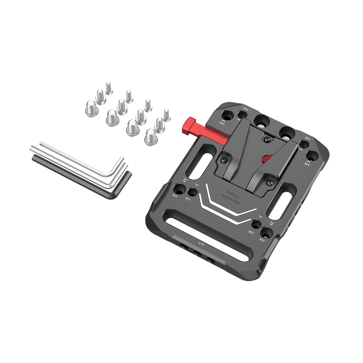 SmallRig 2988 V-Mount-Akku-Adapterplatte - Lieferumfang: V-Mount Akkuplatte, Schrauben und Innensechskantschlüssel SmallRig 2988 V-Mount-Akku-Adapterplatte - Lieferumfang: V-Mount Akkuplatte, Schrauben und Innensechskantschlüssel