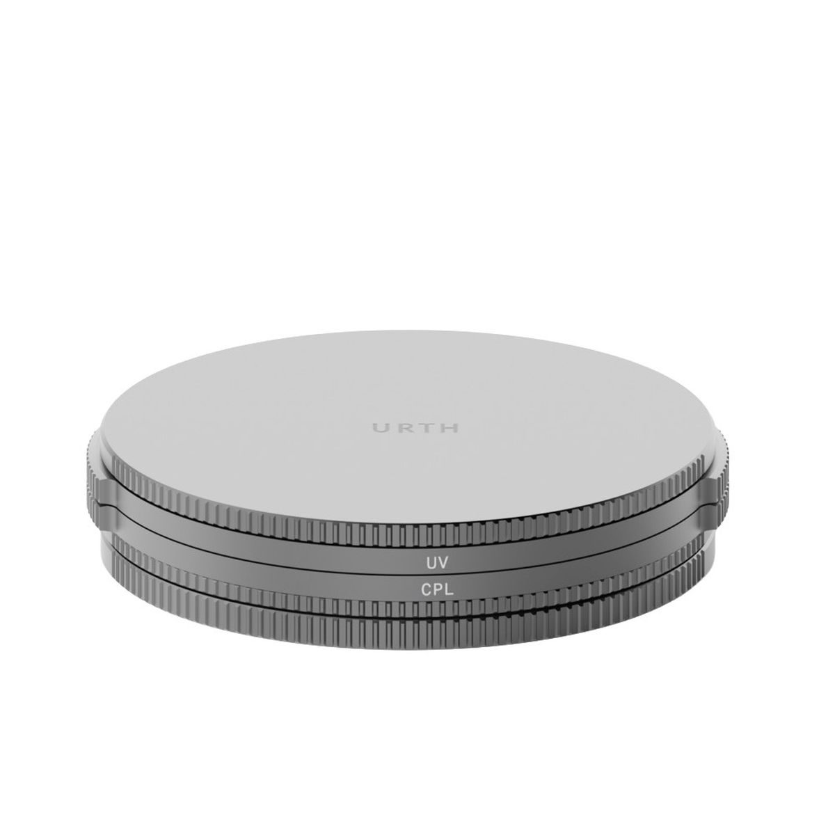 Urth 39 mm Magnetic Base Filter Kit Pro (UV, CPL) Ansicht Filter gestapelt