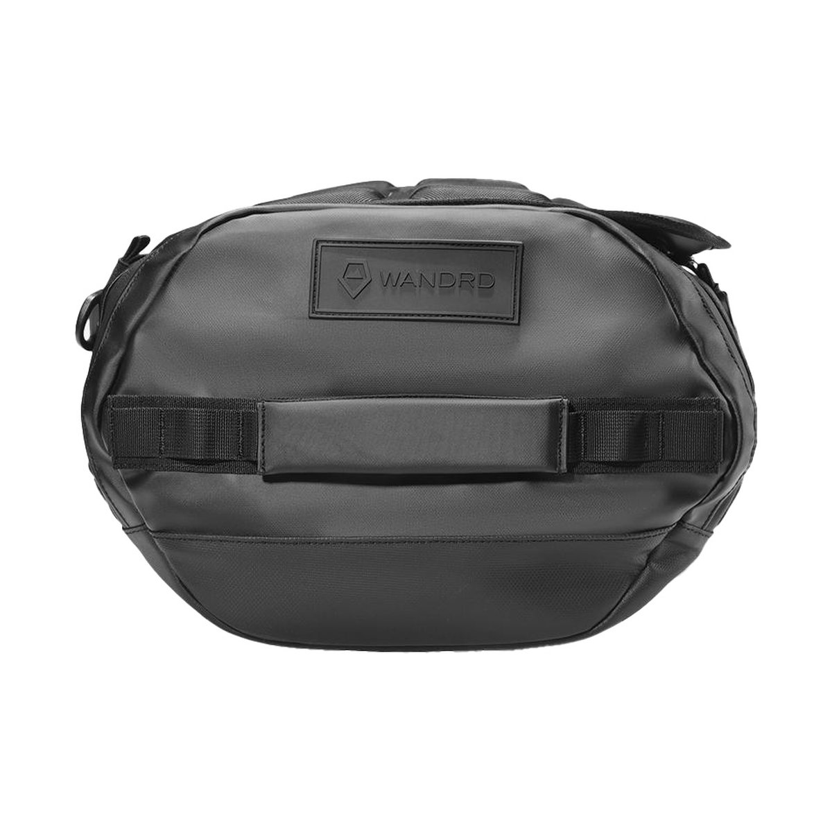 WANDRD HEXAD CARRYALL DUFFEL 60-Liter Black - Oberansicht einer schwarzen WANDRD Tasche mit Tragegriff