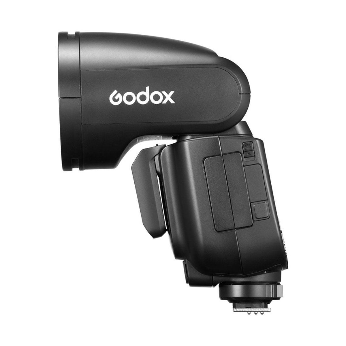 Godox Speedlite V1Pro Fujifilm - Godox Blitzgerät Seitenansicht