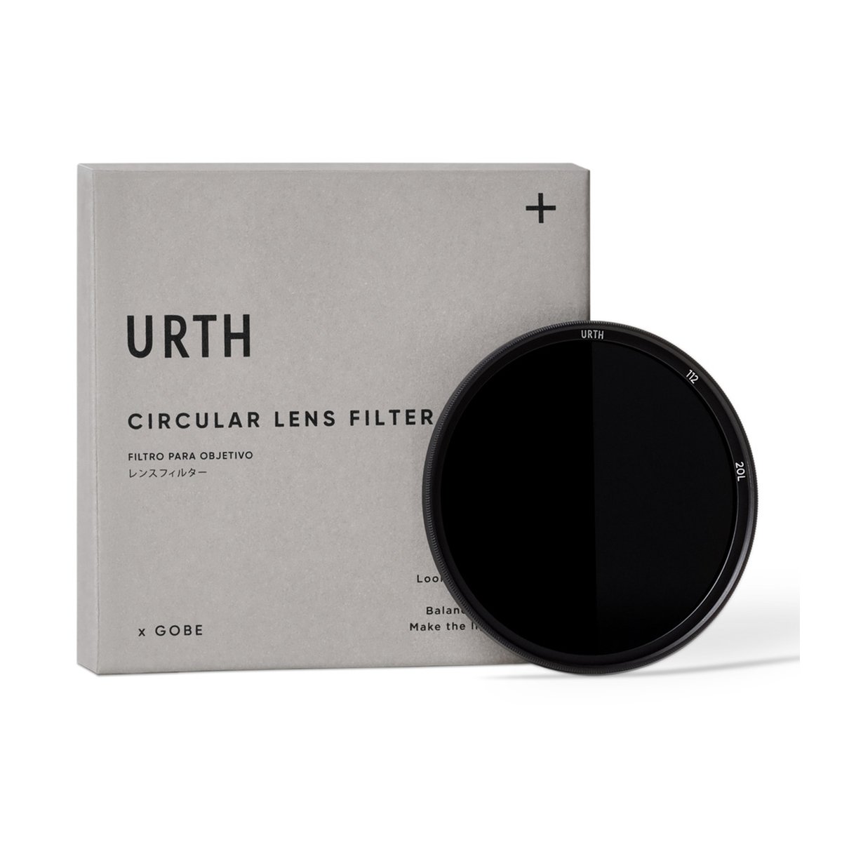 Urth 112mm ND64 (6 Stop) Objektivfilter (Plus+) - Lieferumfang: Urth Circular Lens Filter und Verpackung