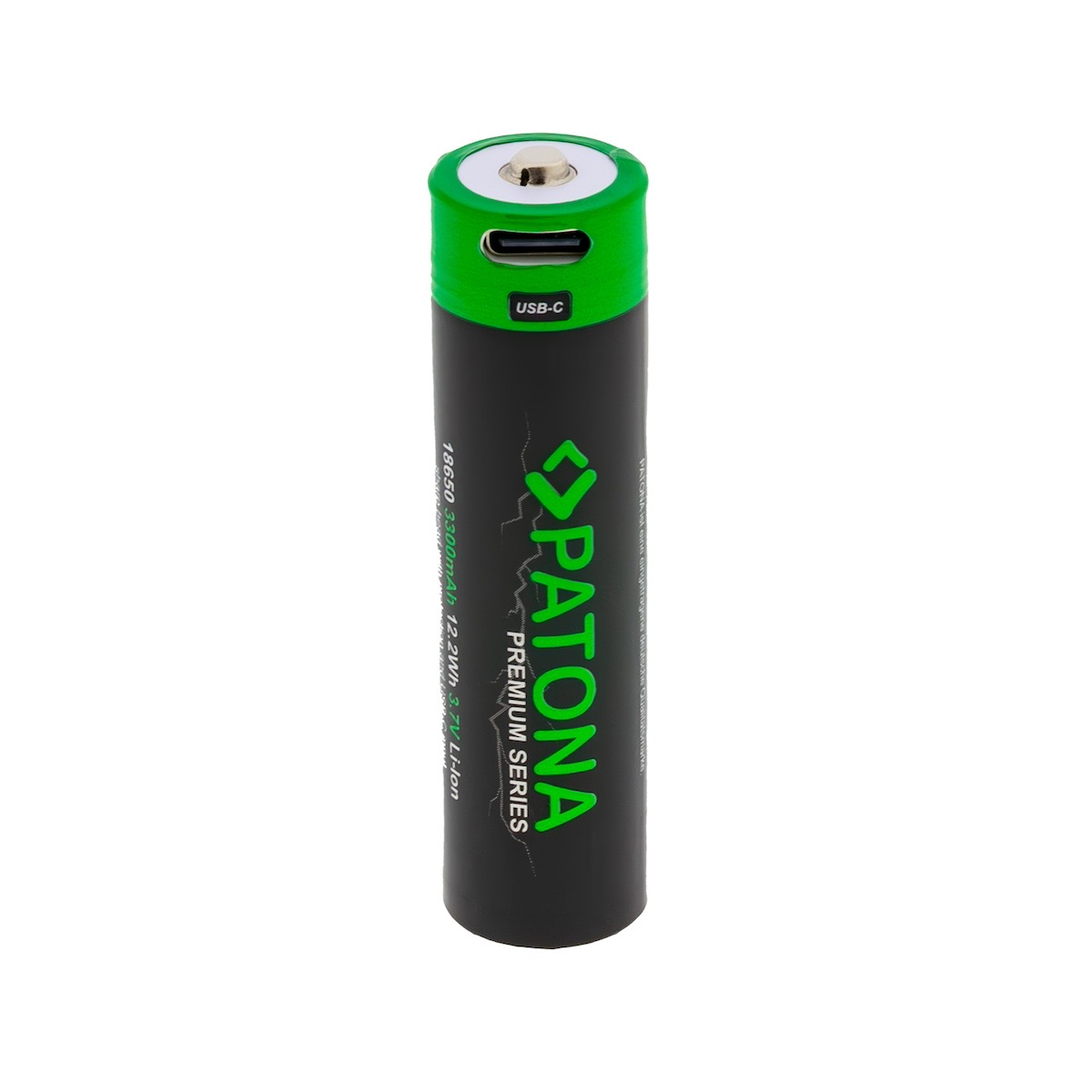 Patona Premium 18650 Zelle Li-Ion Akku USB-C