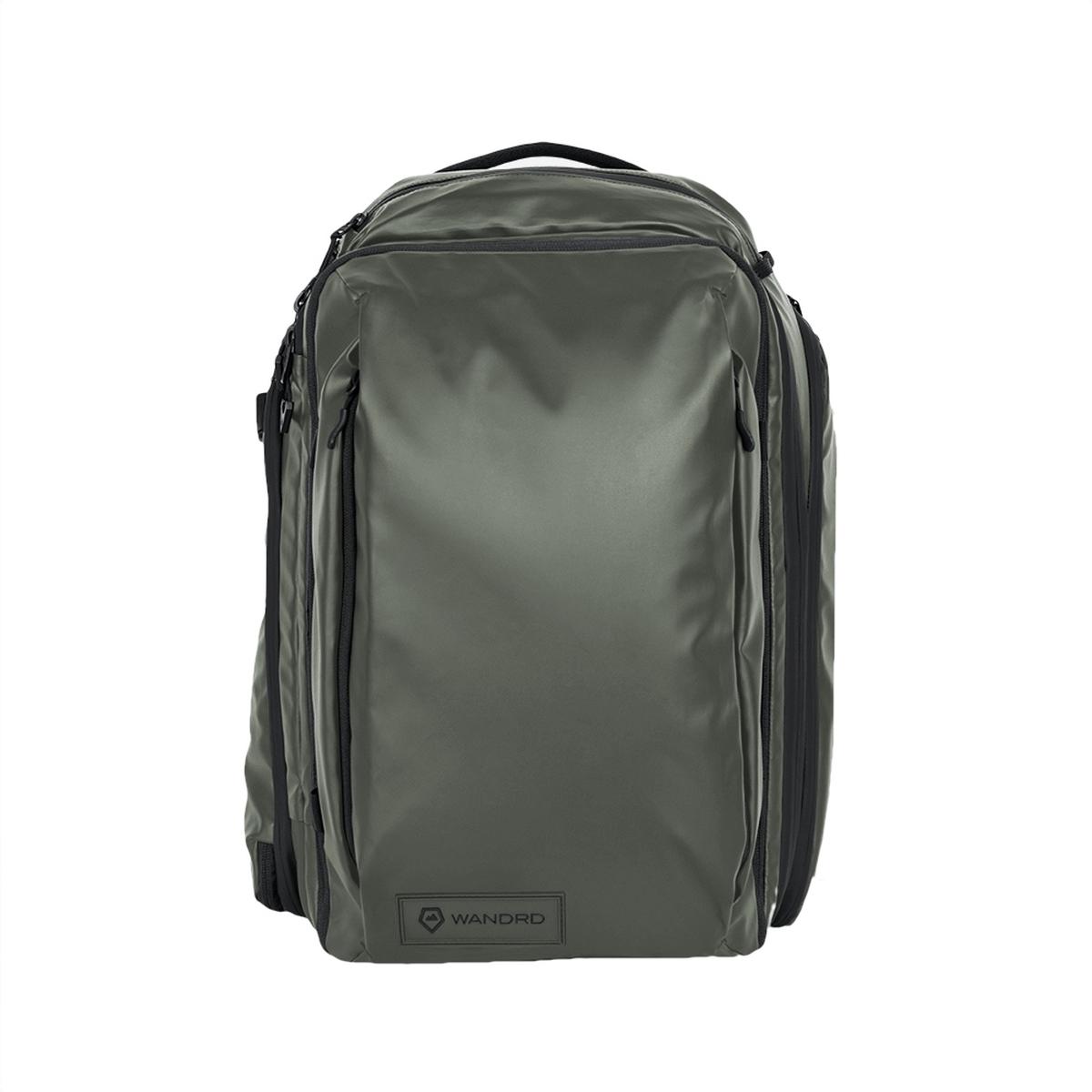 WANDRD Transit 35L Travel Backpack Wasatch Green Essential Bundle