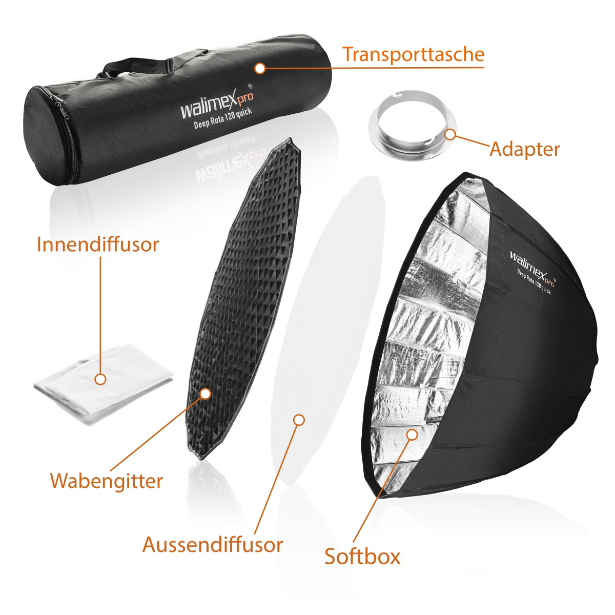 Walimex Pro SL Deep Rota Softbox QA120 Elinchrom