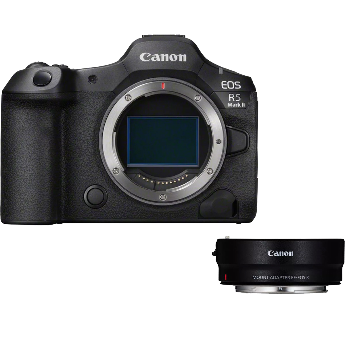 Canon EOS R5 II + EF-EOS R Adapter Canon EOS R5 II + EF-EOS R Adapter