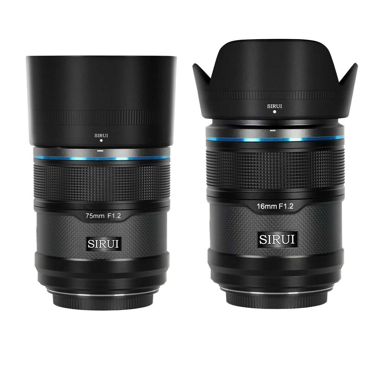 Sirui 16 mm + 75 mm 1:1,2 Sniper AF Kit Nikon Z-Mount Schwarz Carbon