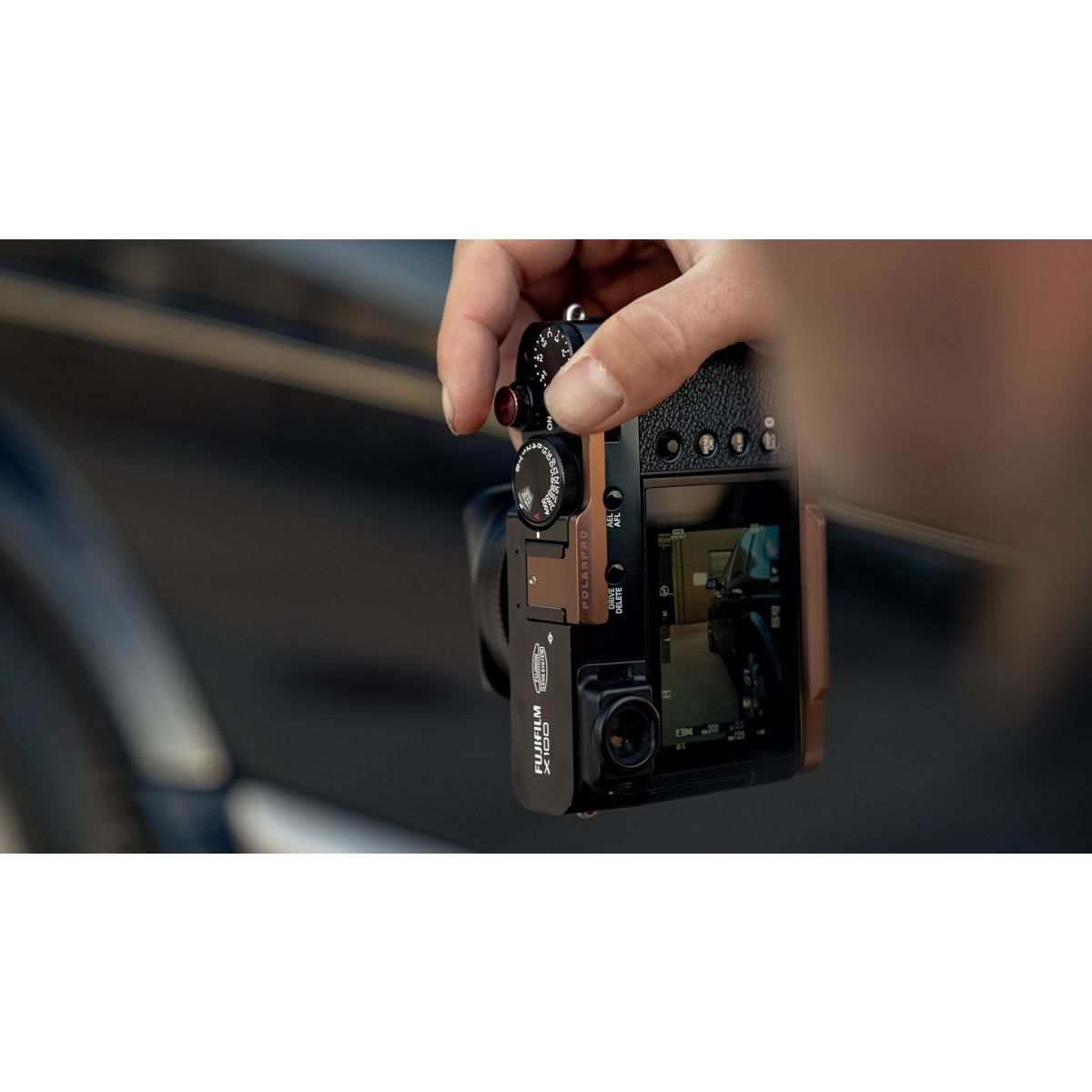 Polarpro Soft Shutter Button für Leica Q3 und Fujifilm X100 VI Bronze