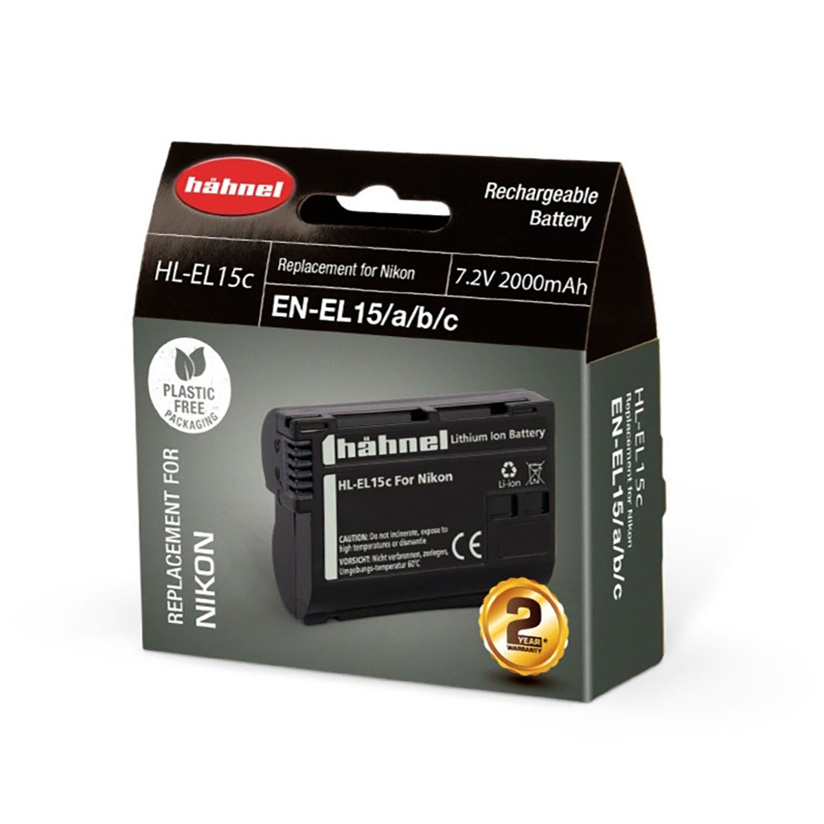 Hähnel HL-EL15C (EN-EL15A/B/C) Ersatzakku für Nikon 