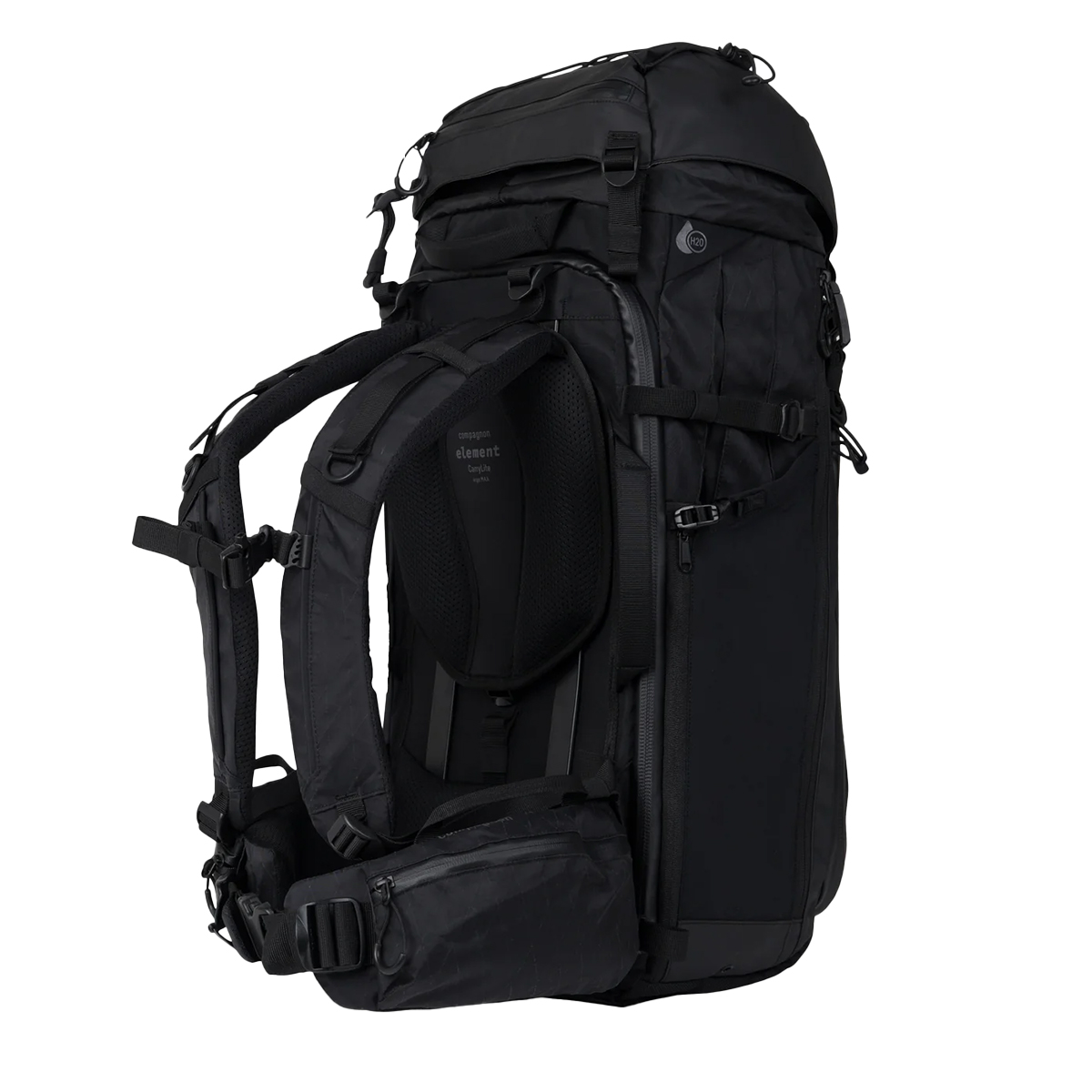 Compagnon Element Trekkpack 50 L komplett Set Schwarz 