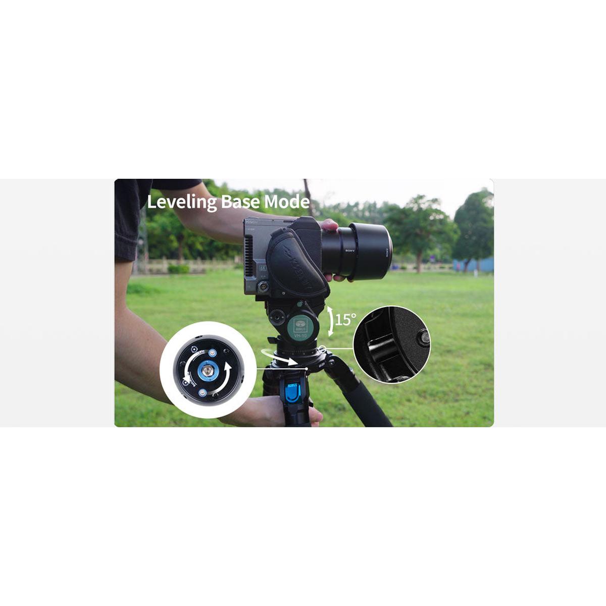 SIRUI AR-3204 Explorer 2in1 Dreibeinstativ Carbon mit 15m Leveling Base 150 cm hoch - AR-Serie