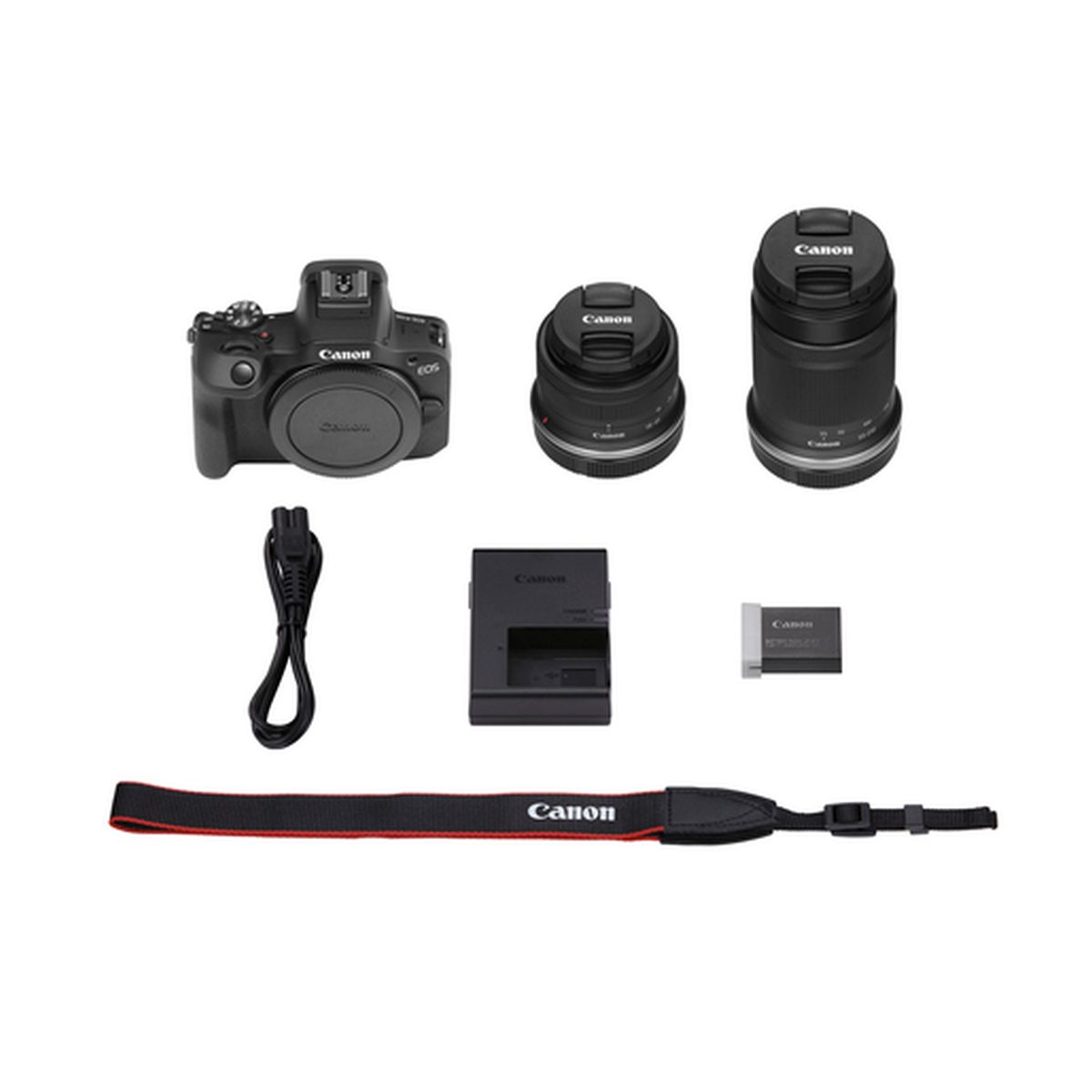 Canon EOS R100 + Canon RF-S 18-45 mm 1:4,5-6,3 IS STM + Canon RF-S 55-210 mm 1:5,0-7,1 IS STM