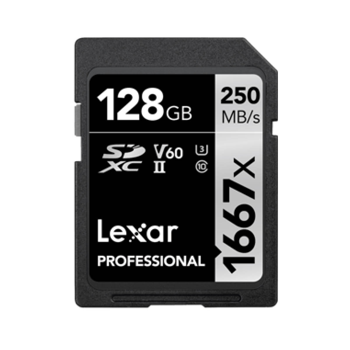 Lexar SDXC 128 GB Pro Silver UHS-II 1667x