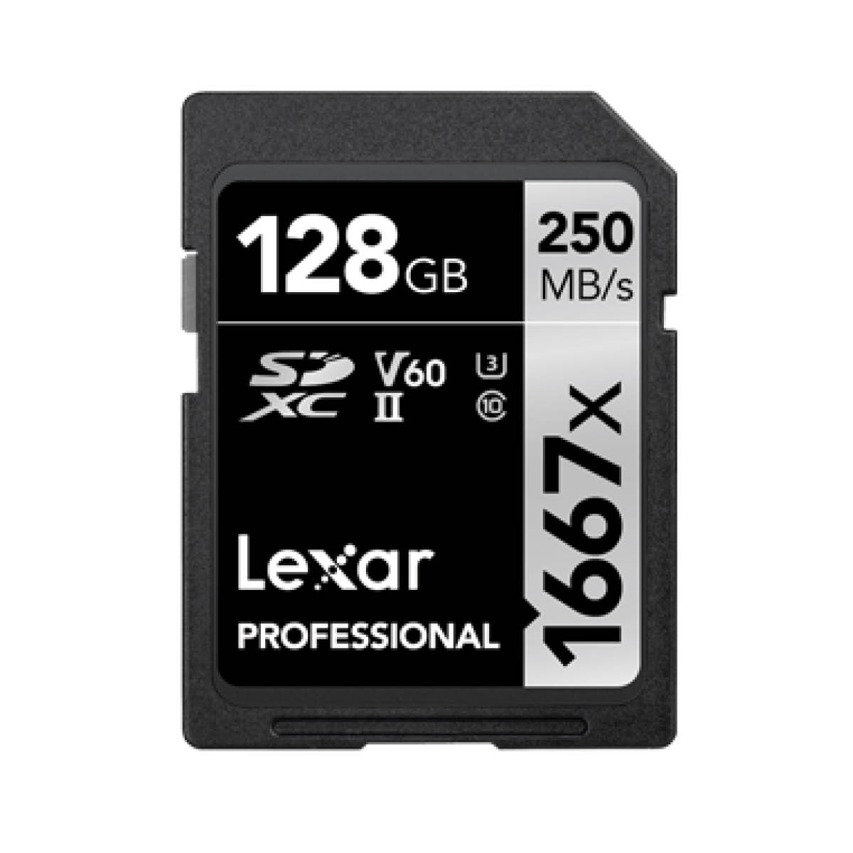 Lexar SDXC 128 GB Pro Silver UHS-II 1667x Lexar SDXC 128 GB Pro Silver UHS-II 1667x