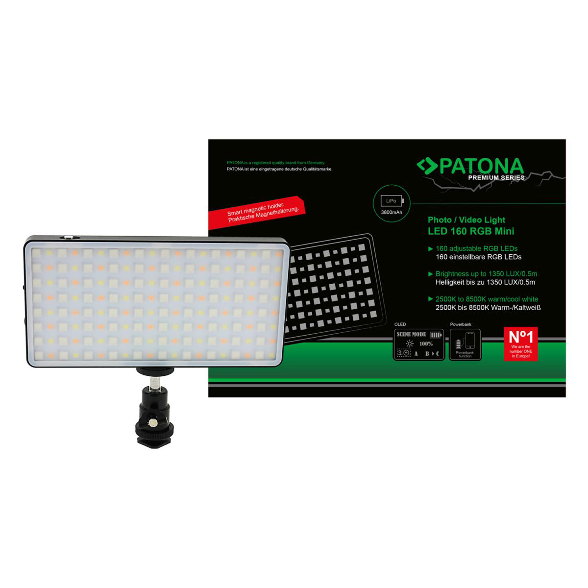 PATONA Premium LED Foto- und Videolicht