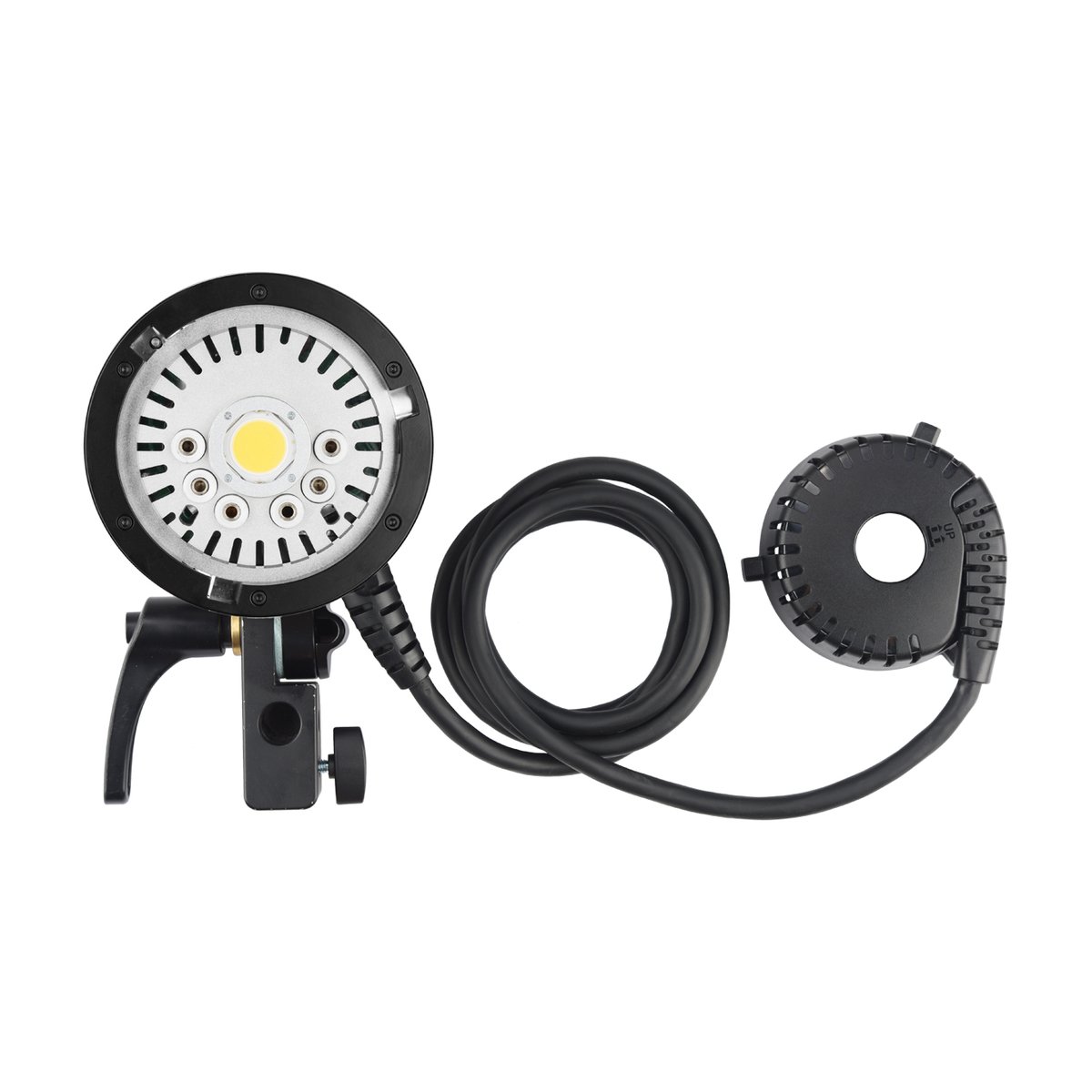 Godox AD600PRO Externe Flitskop 600ws Bowens Mount - Lieferumfang: Rundes LED-Videolicht mit Montagefuß, COB-Chip und Netzkabel
