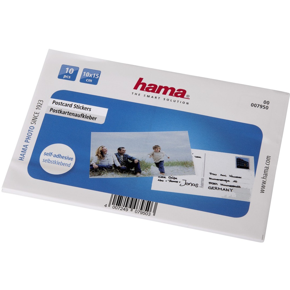 Hama Postkartenaufkleber 10 Stück 10x15cm