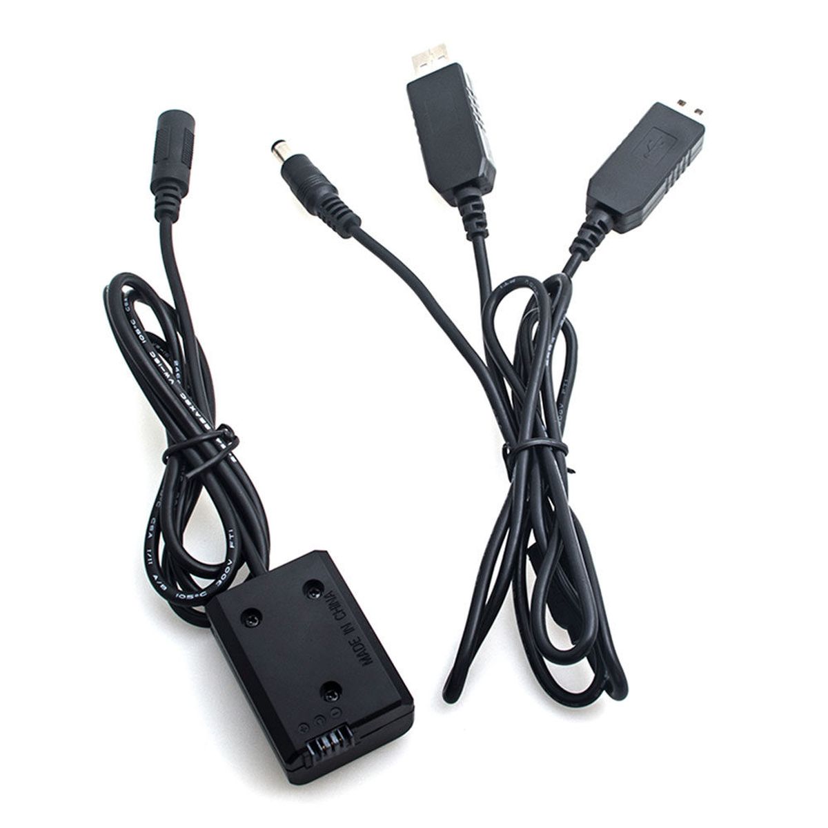 Caruba Volldecodierungs-Akku-Dummy für Sony NP-FW50 und 5V 2A Dual USB Kabel