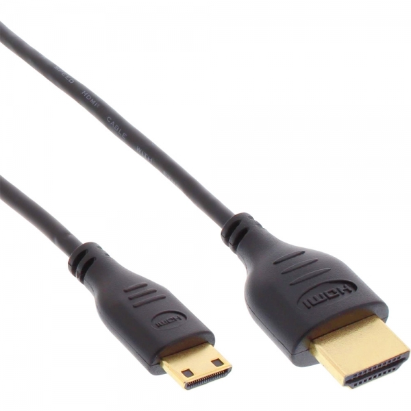 InLine Premium HDMI-A an HDMI-C Kabel Slim 1m