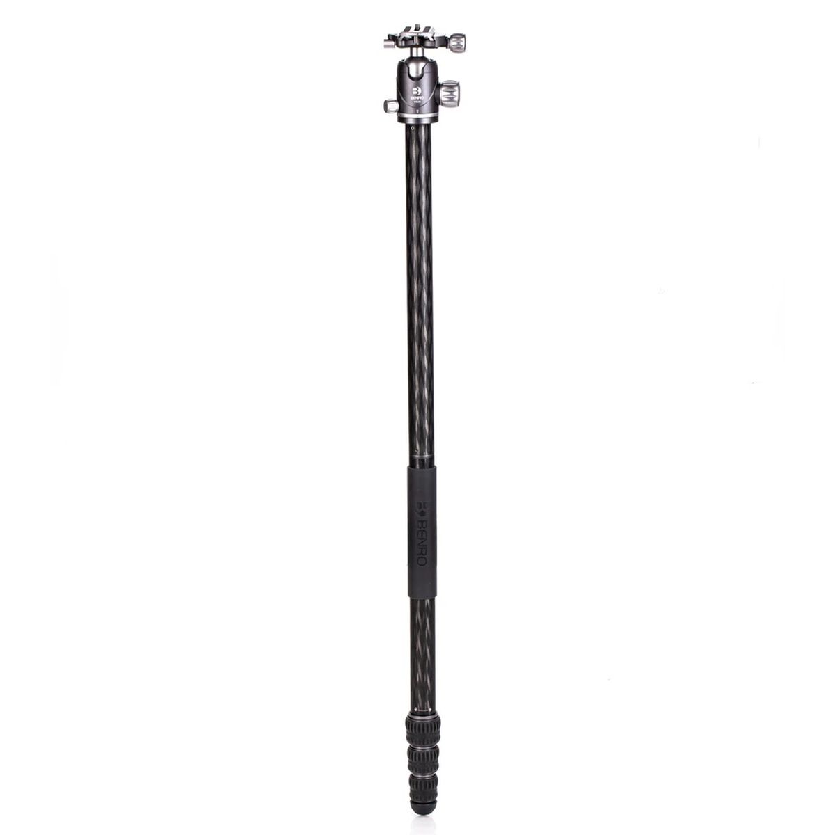 Benro Rhino Series Carbon Faser FRHN24C + VX25 Stativkit Gesamtansicht zum Einbeinstativ umgebaut