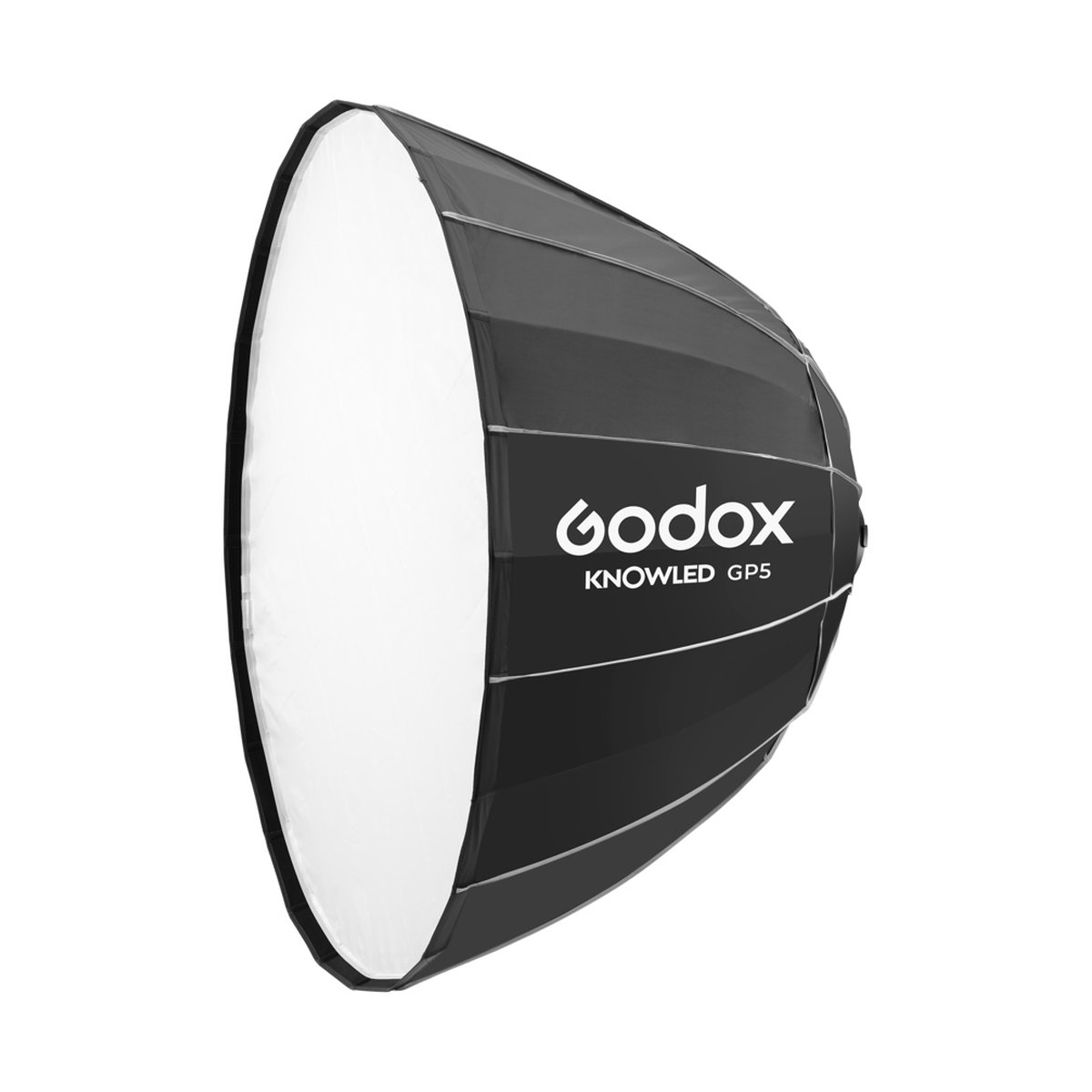 Godox GP5 Parabolic Softbox 150cm for KNOWLED MG1200Bi Bi-Color LED Light - Godox KNOWLED GP5 Parabol-Softbox, schräge Ansicht von vorne