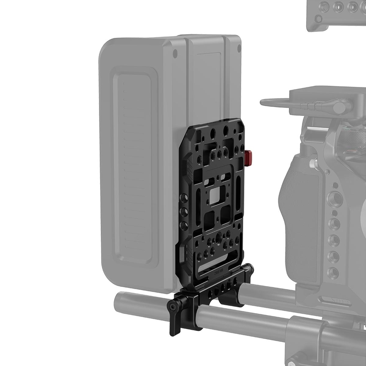 SmallRig 3016 V Mount Battery Plate with Dual 15mm Rod Clamp
