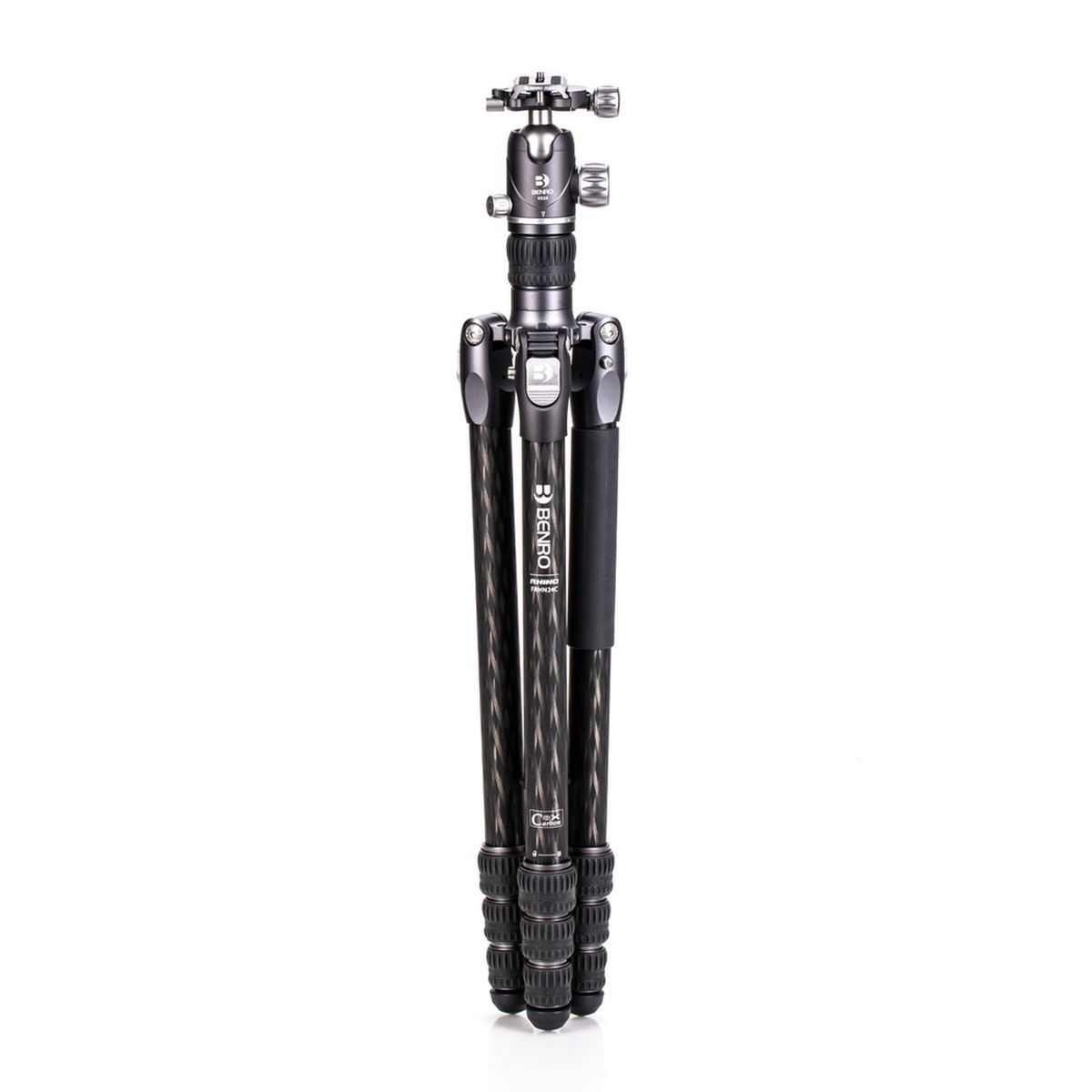 Benro Rhino Series Carbon Faser FRHN24C + VX25 Stativkit komplett zusammengeklappt