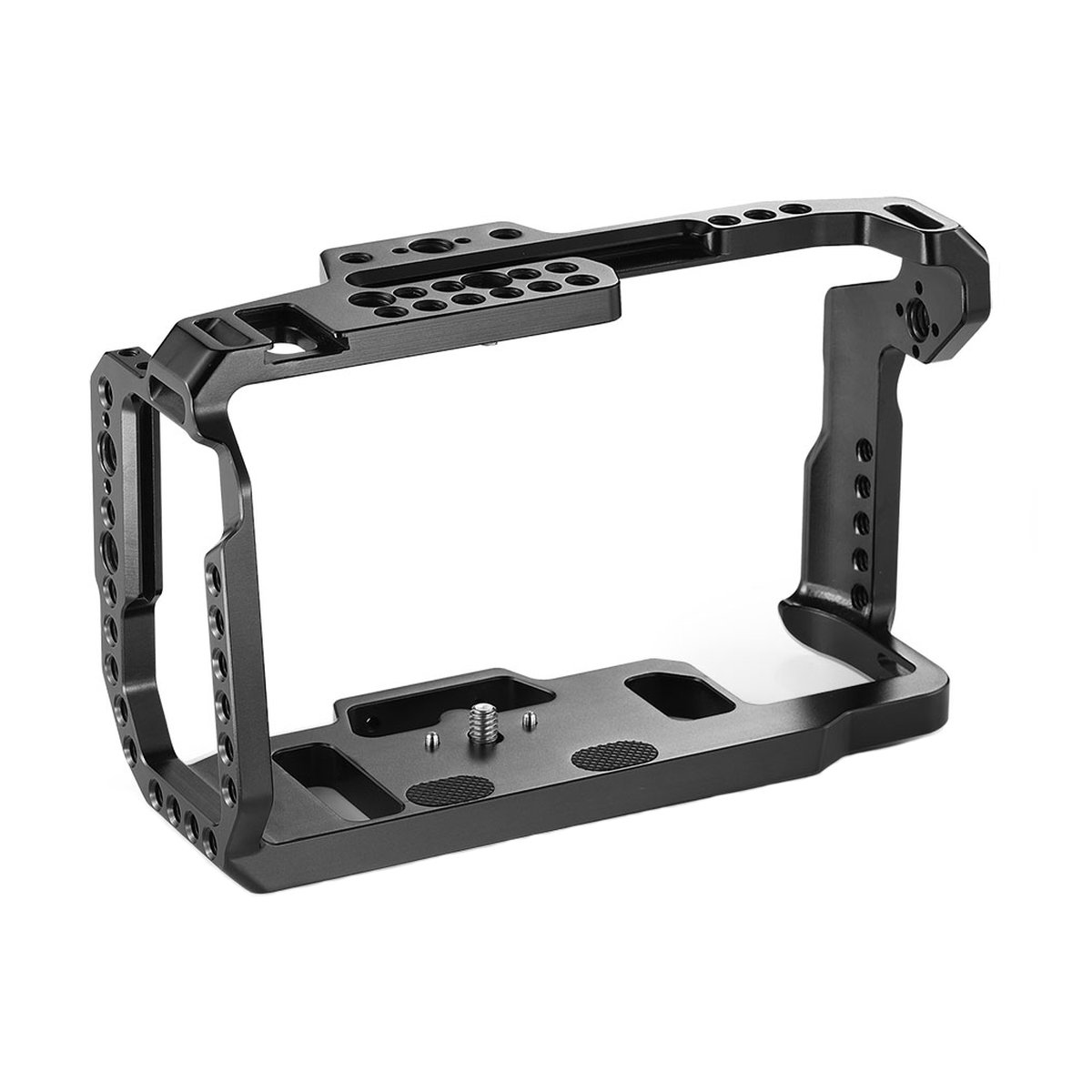 SmallRig 2203B Cage f. Blackmagic Pocket Cinema Camera 4K/6K - Winkelansicht eines schwarzen Kamera-Cages