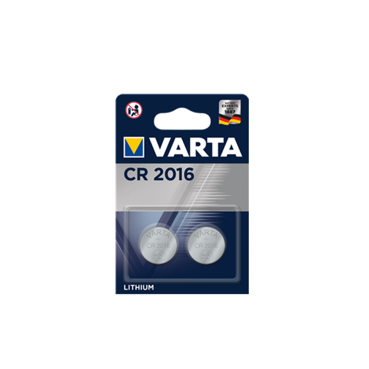 Varta Electronics CR 2016 2er Blister Knopfzelle