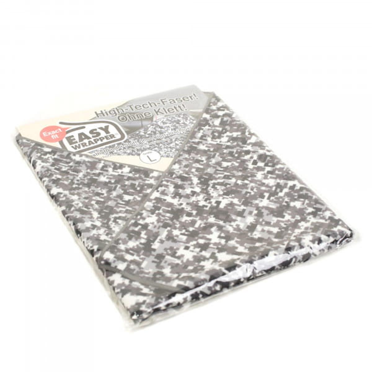 Easy Wrapper selbsthaftendes Einschlagtuch Schwarz / Weiß Camouflage Gr. L 47 x 47 cm