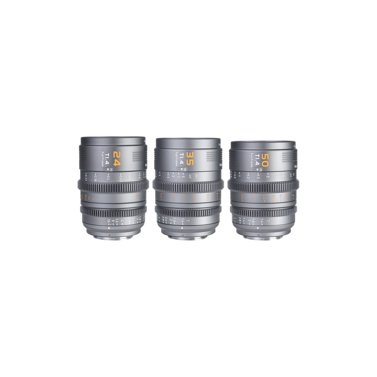 Sirui 24 mm + 35 mm + 50 mm 1:1,4 Vision Prime Kit Grau