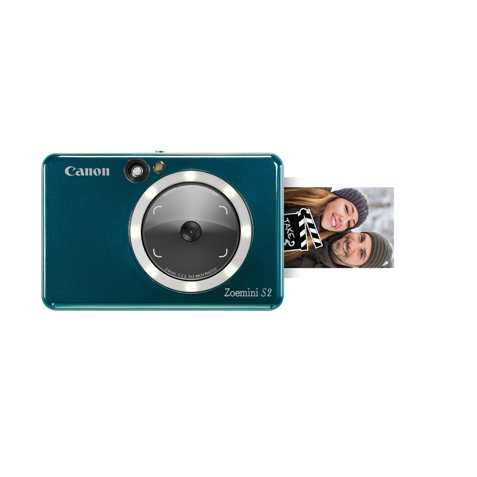 Canon Zoemini S2 aquamarin Sofortbildkamera mit Mini-Fotodrucker