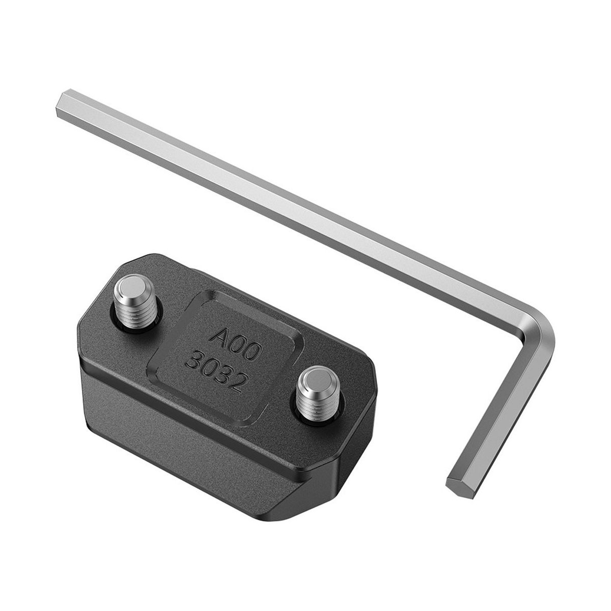 SmallRig 3032 NATO Schiene für DJI Ronin S/SC - Lieferumfang: Schwarze Montageplatte mit Gewindebolzen und Inbusschlüssel.